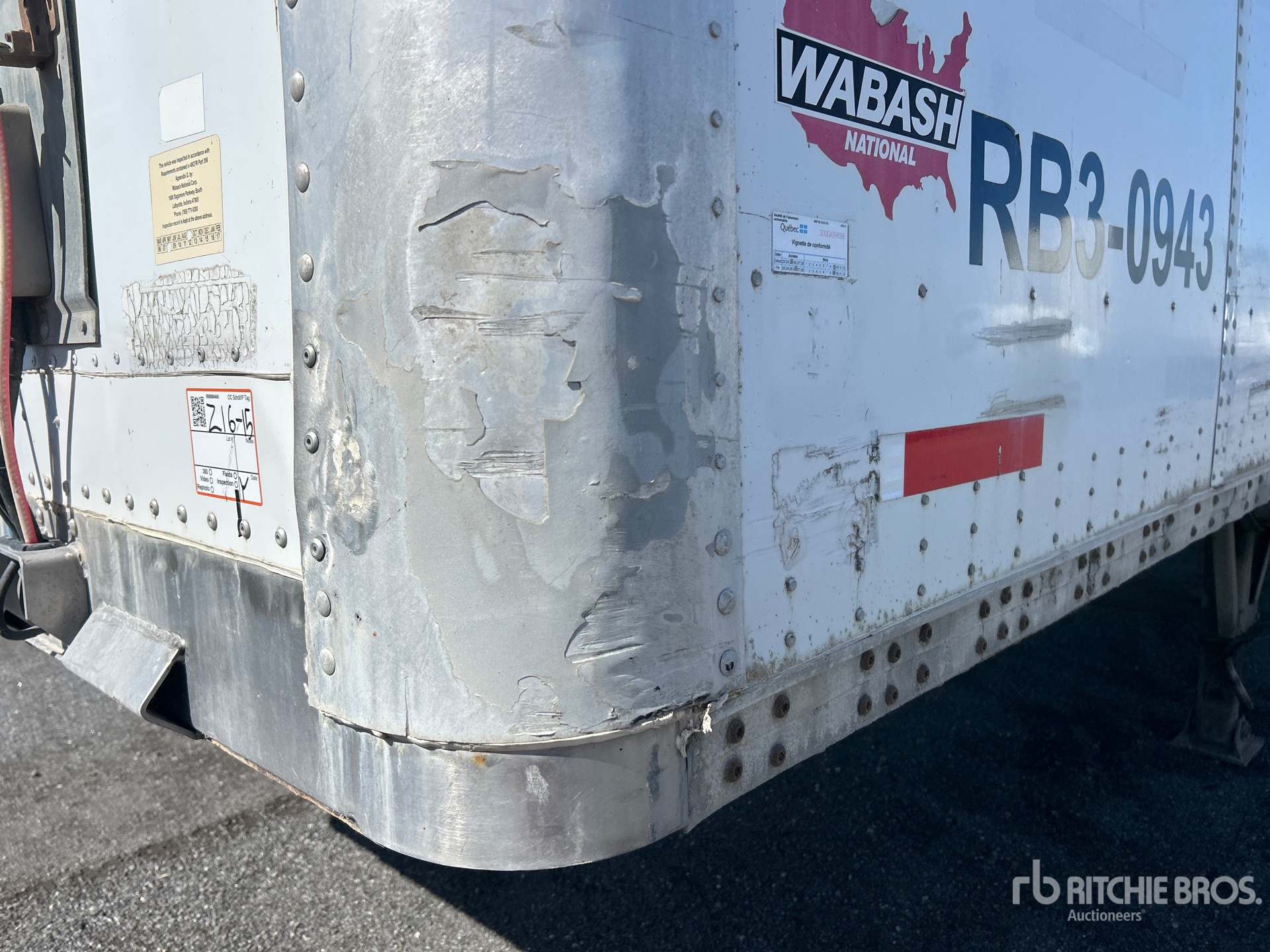 2009 Wabash 53 FT X 102 IN TRI/A