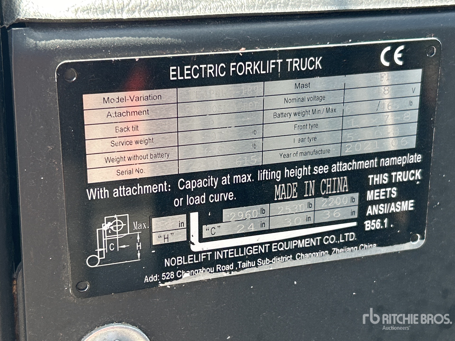 2021 Noblelift FE4P40Q-189