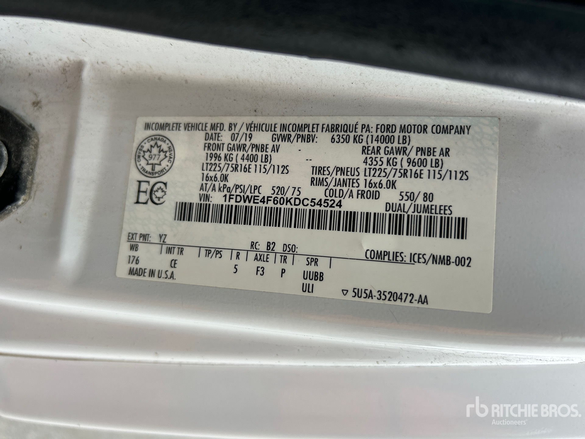 2019 Ford E-450
