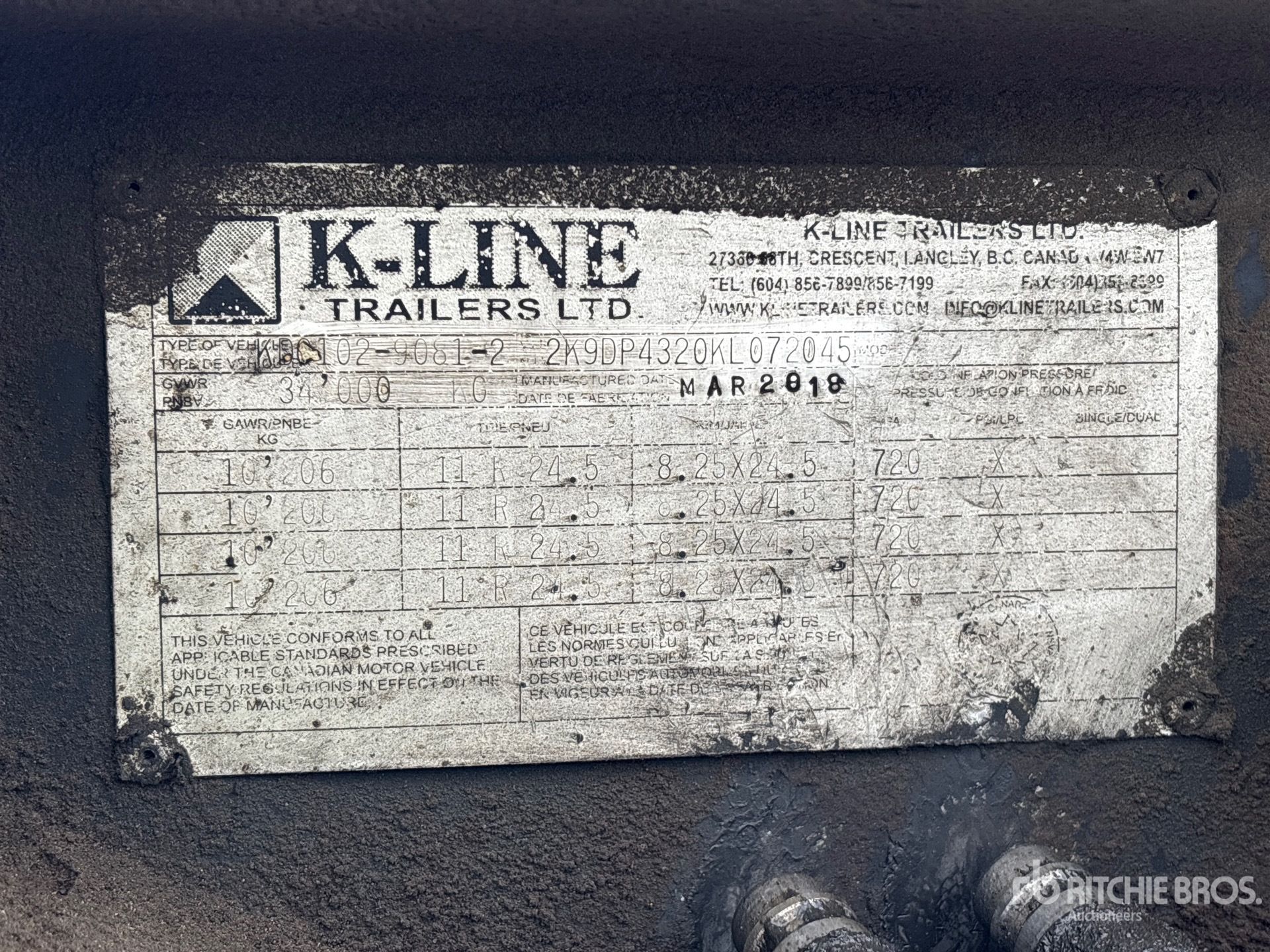 Photo of 2019 K-Line KDC102