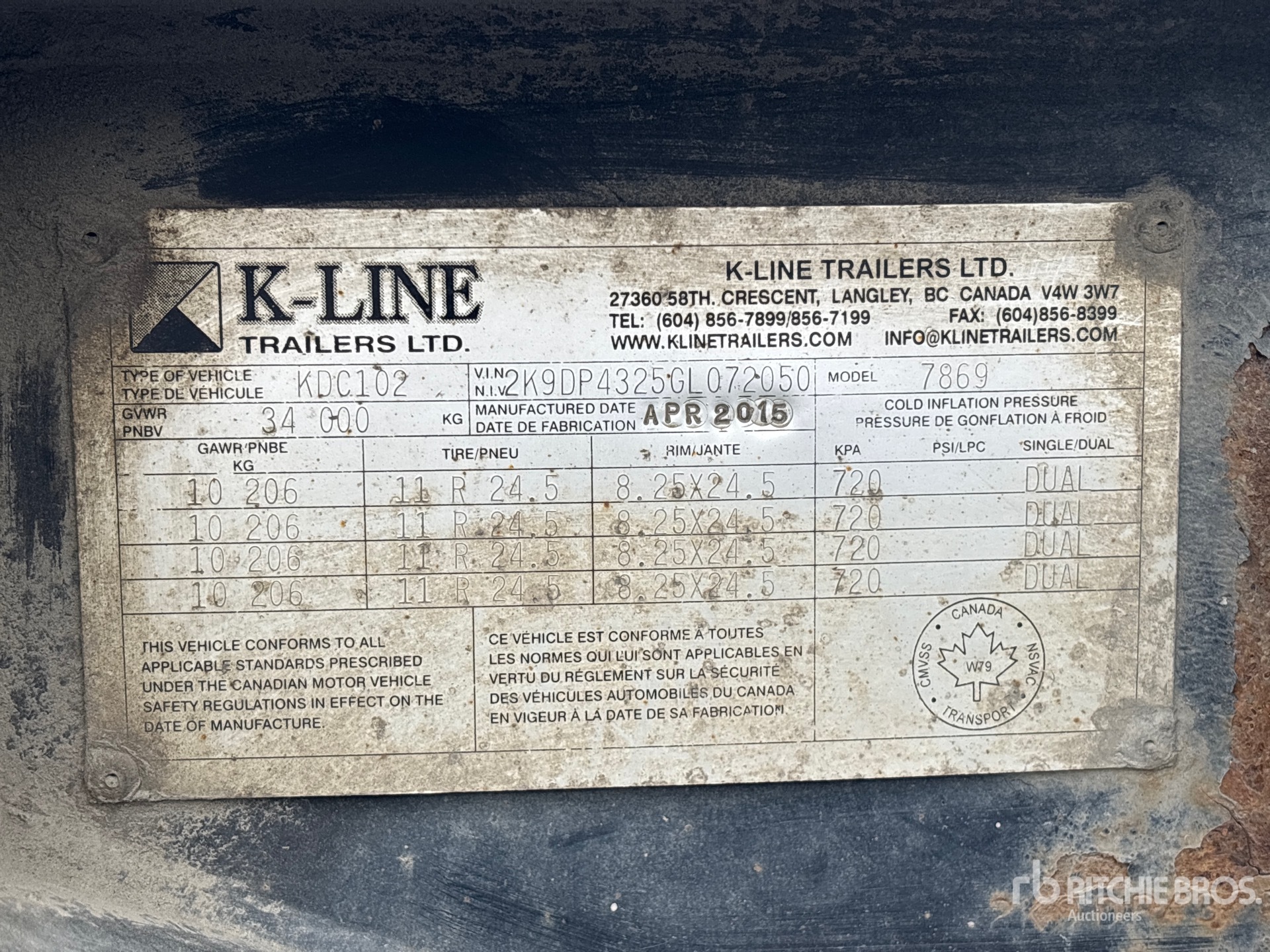 Photo of 2016 K-Line KDC102
