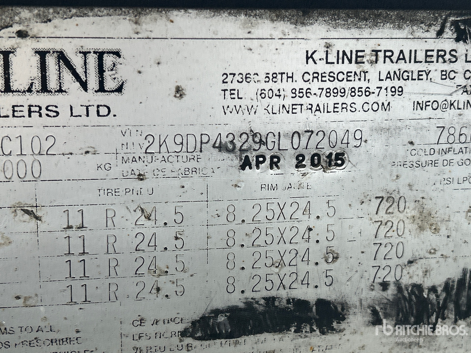 2016 K-Line KDC102