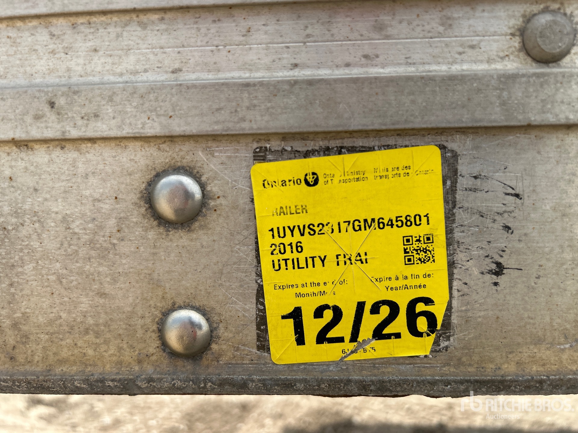 2016 Utility VS2RA