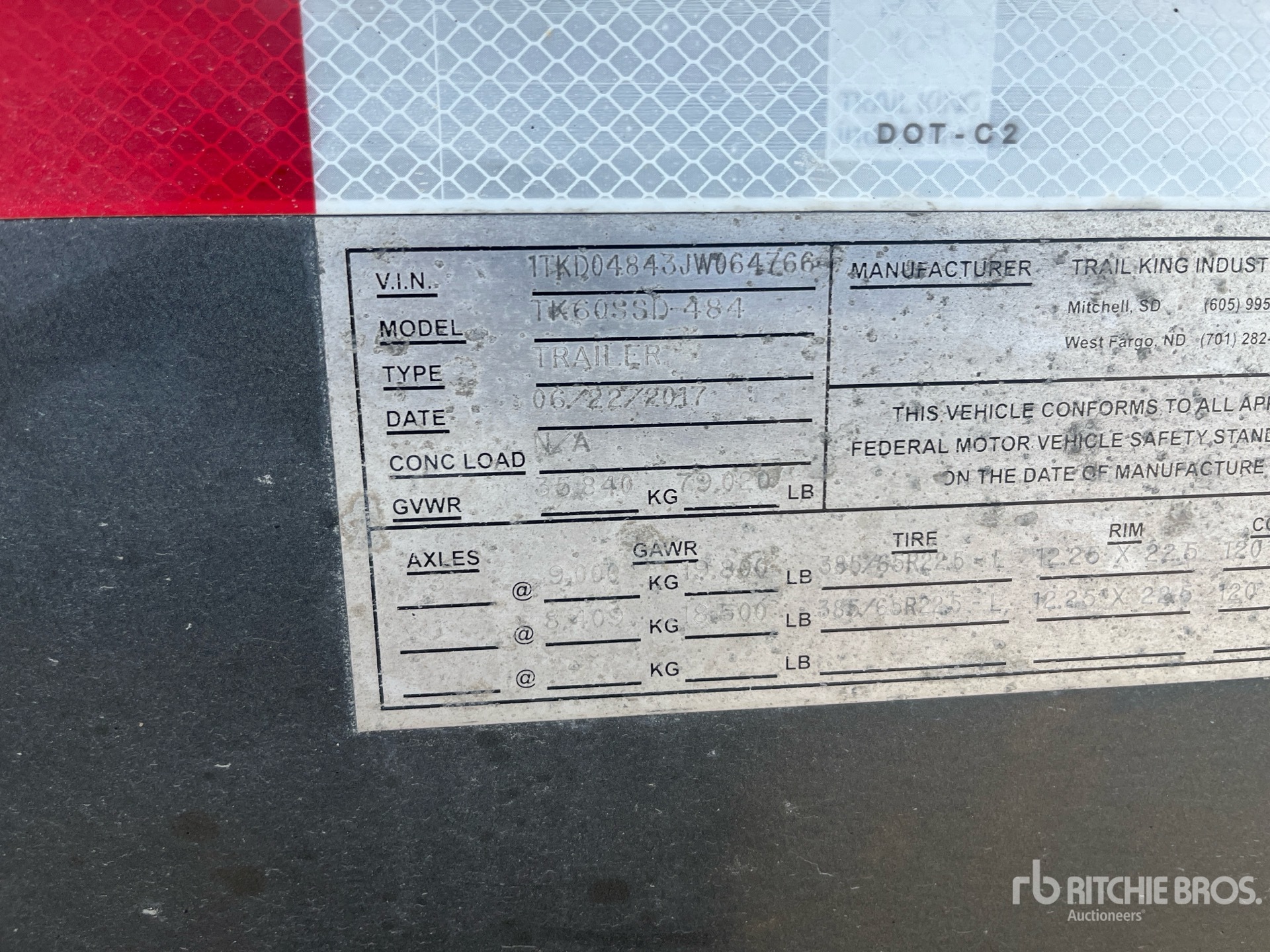 2018 Trail King TK60SSD-484