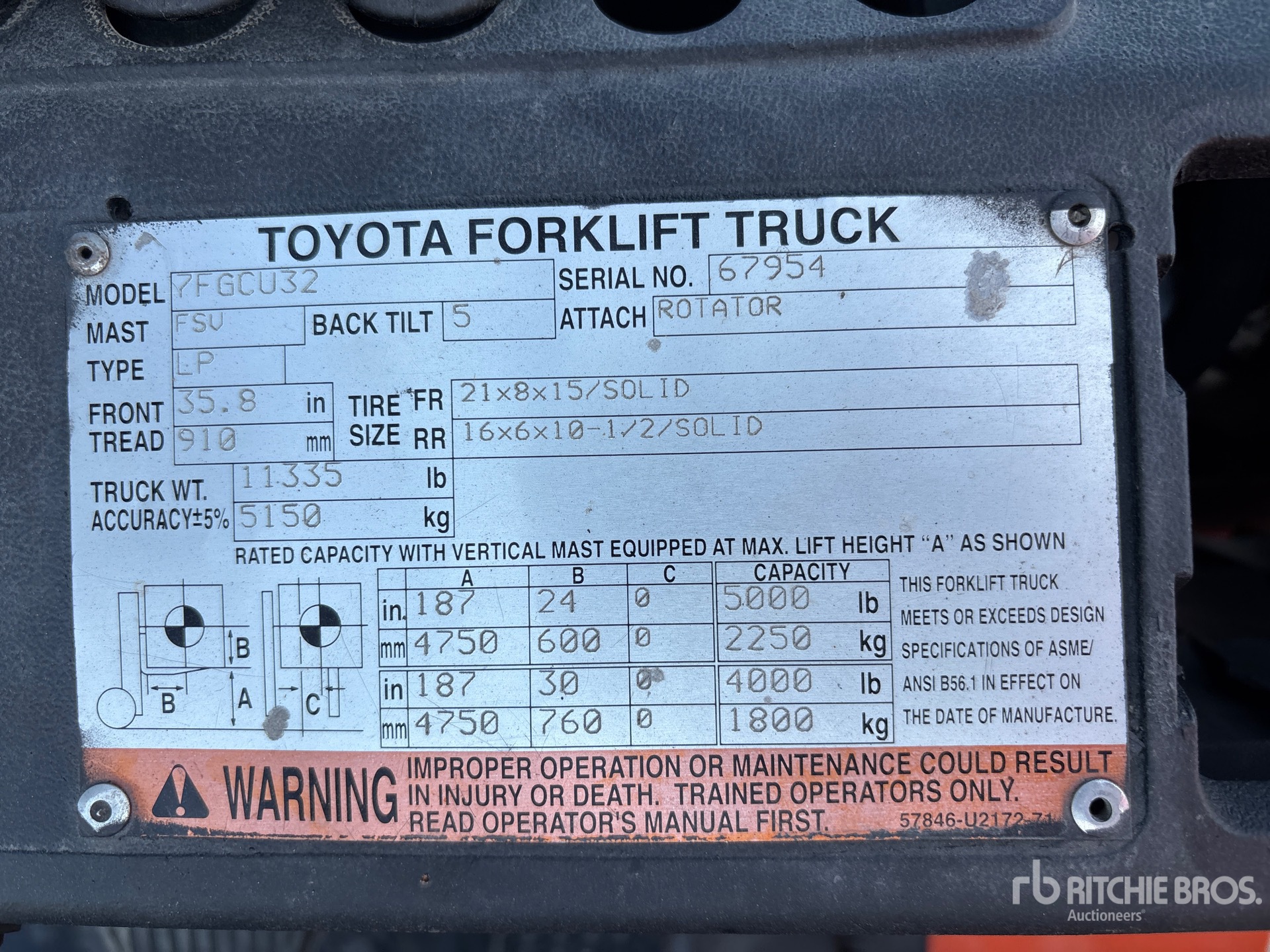 2005 Toyota 7FGCU32