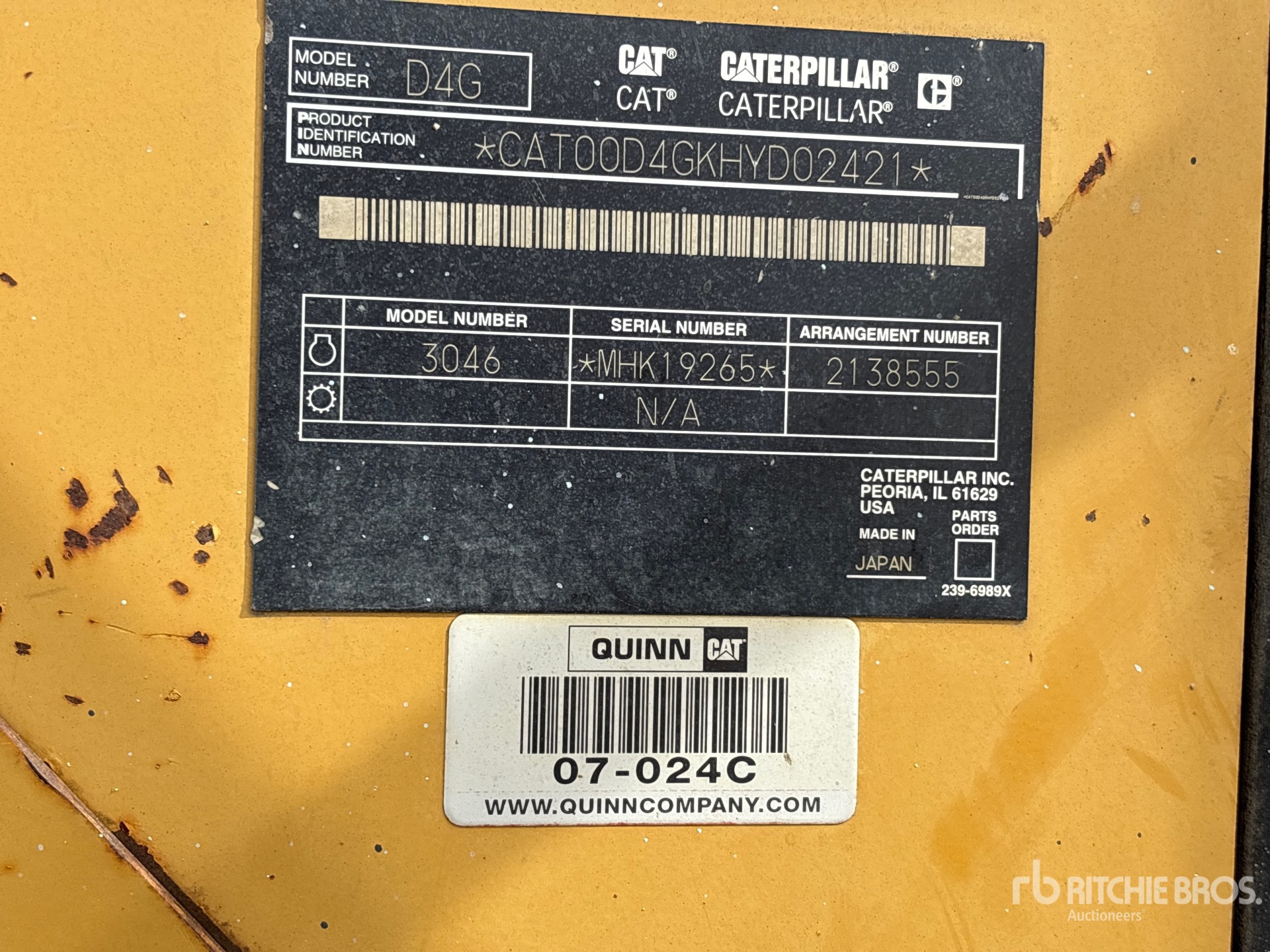 2007 Caterpillar D4G XL