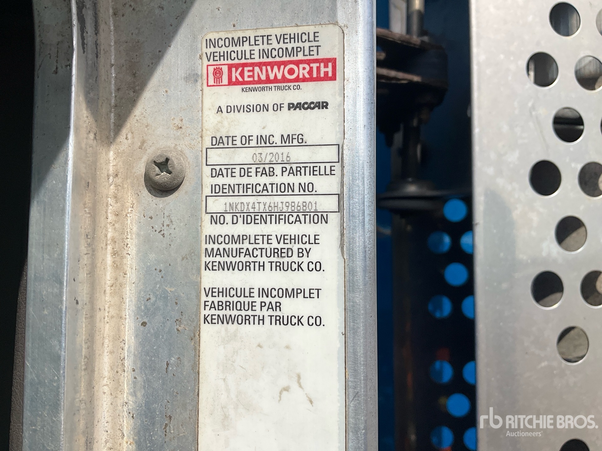 2017 Kenworth T800