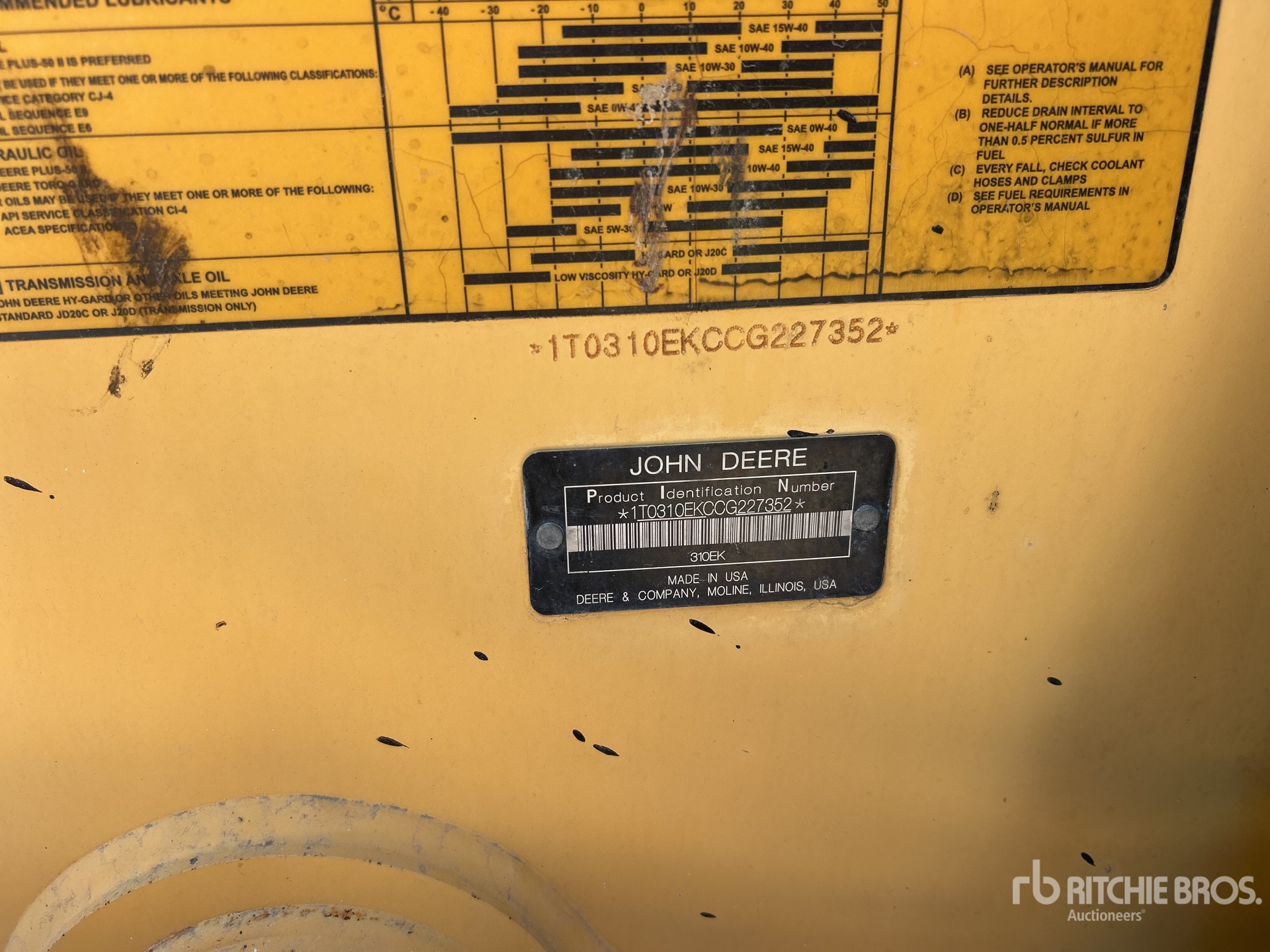 2012 John Deere 310K