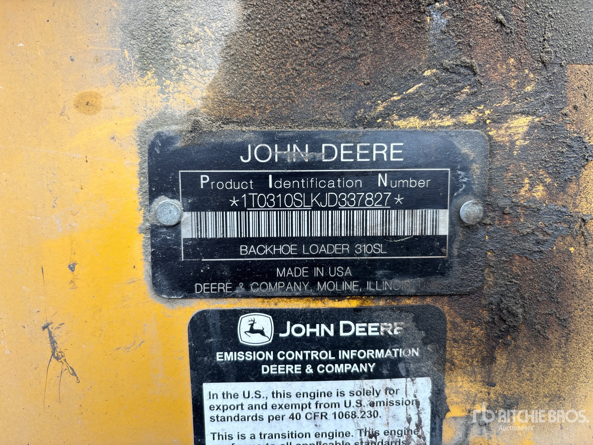 2018 John Deere 310SL