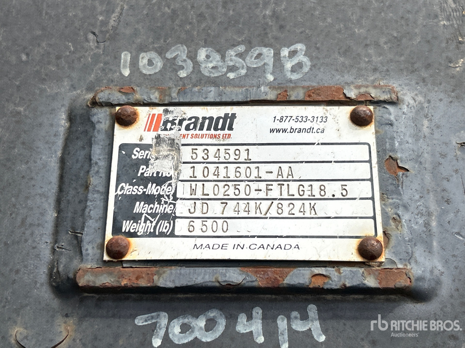 Brandt - Fits John Deere 744K / 824K