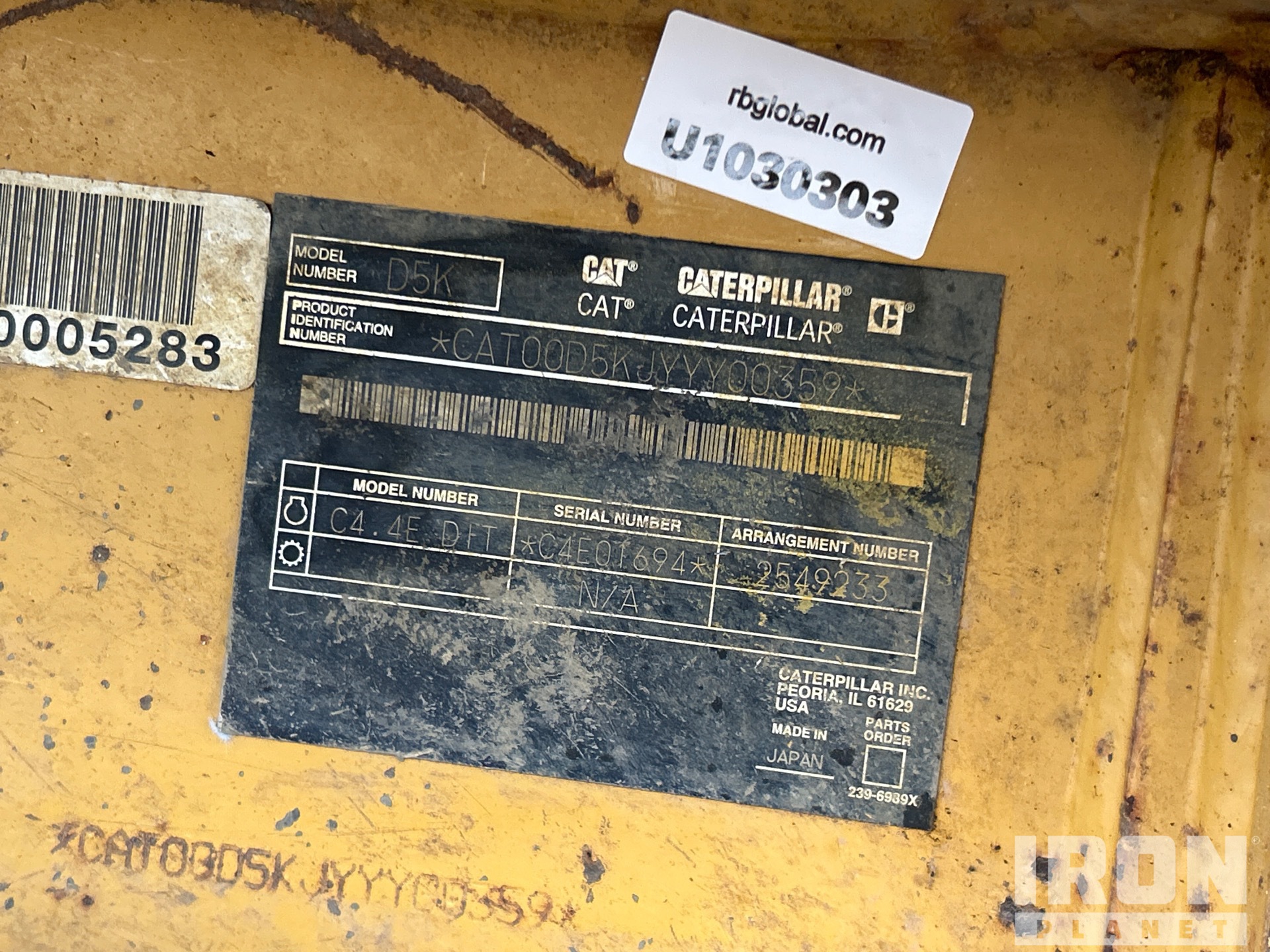 2010 Caterpillar D5K LGP