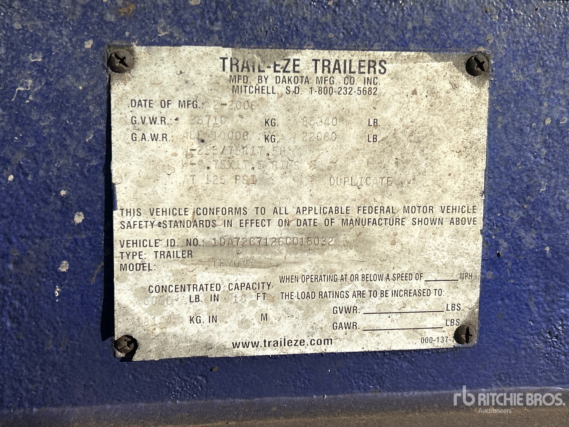 2006 Trail-Eze 48 ft T/A