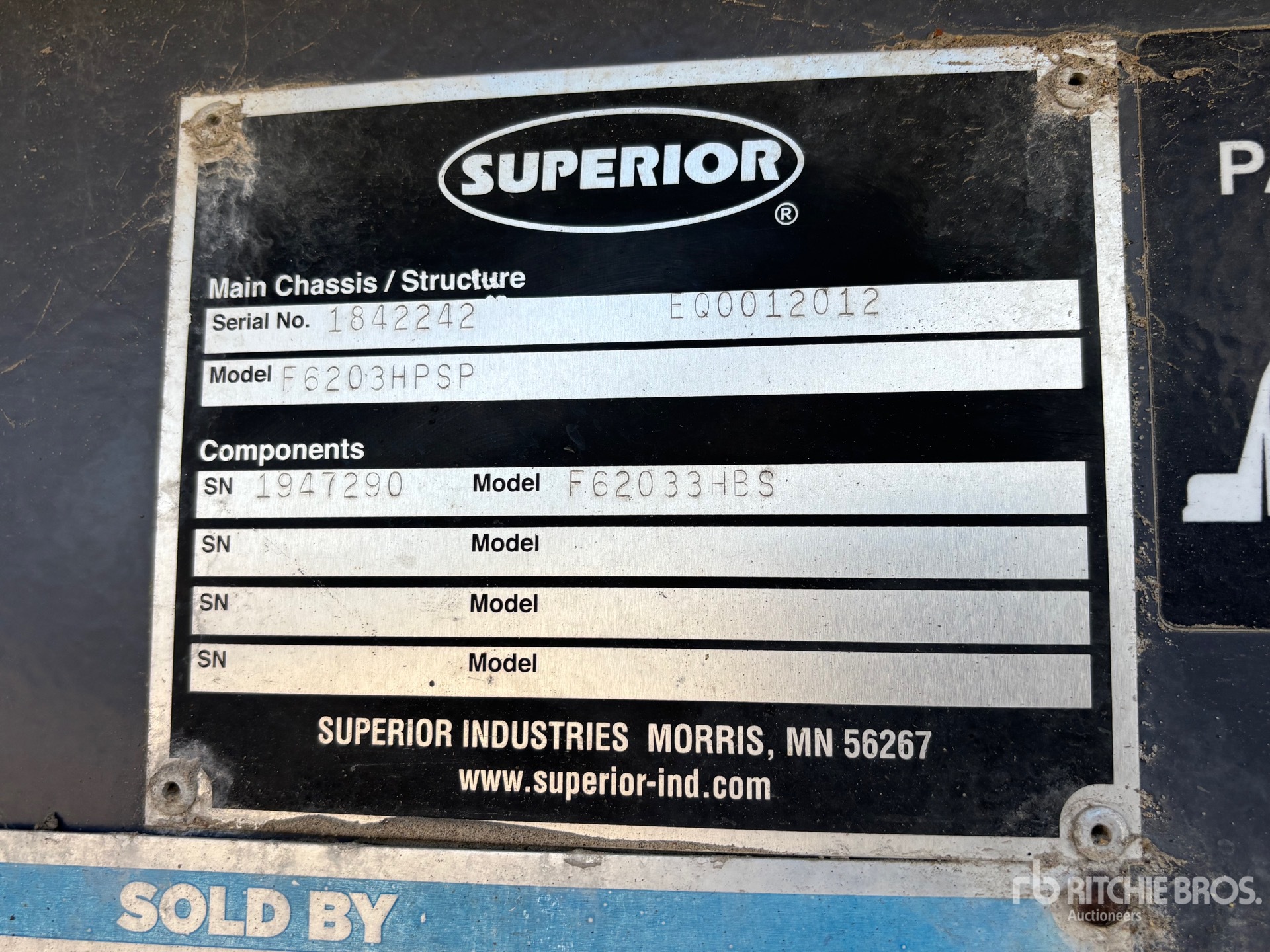 2023 Superior F6203HPSP