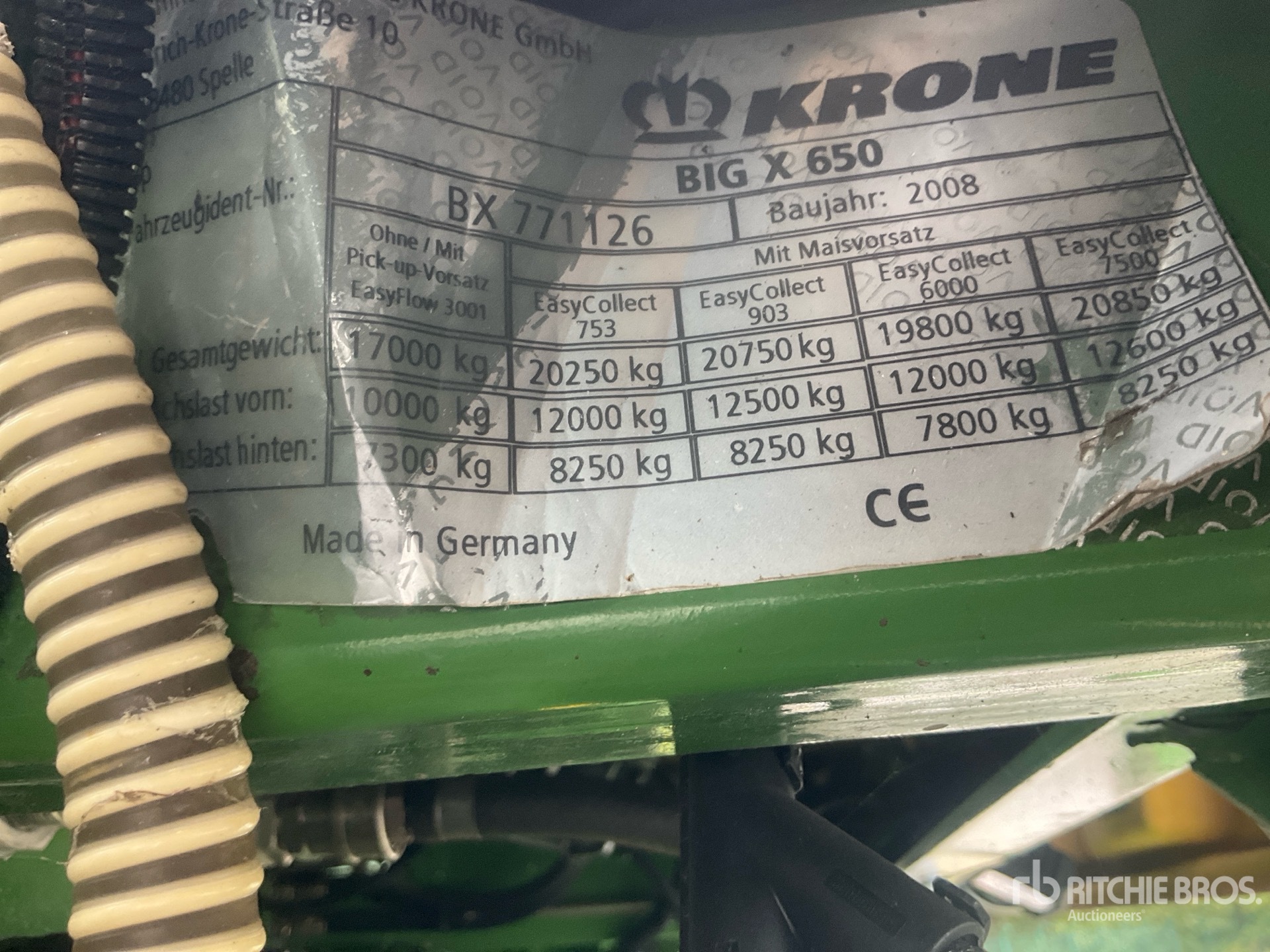 2008 Krone BIG X 650