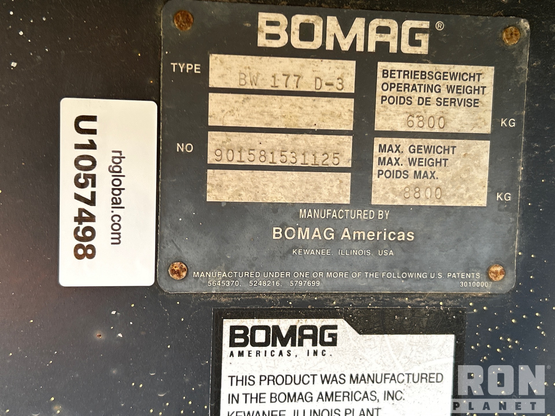 2004 Bomag BW177D-3