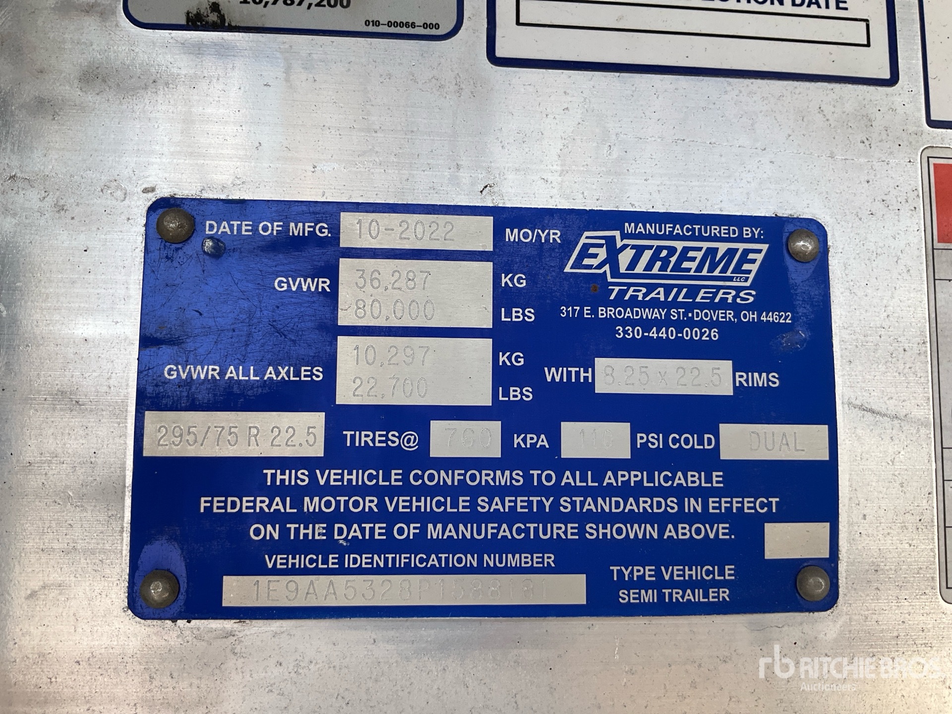 2023 Extreme 53 ft T/A Spread Axle