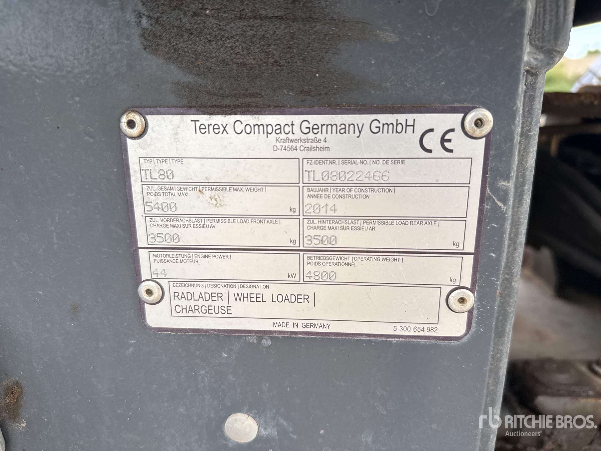 2014 Terex TL 80