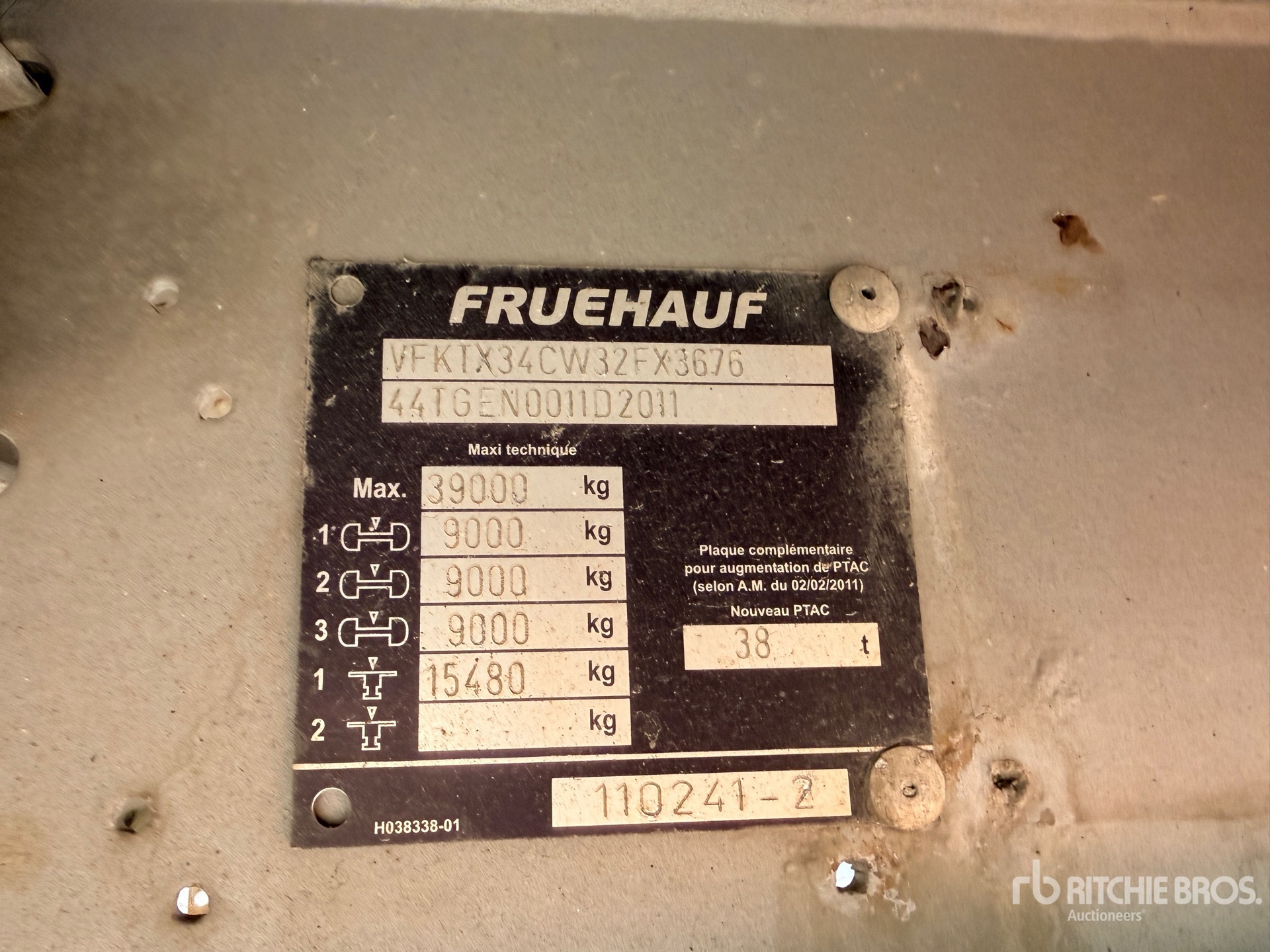 2003 Fruehauf TX34C