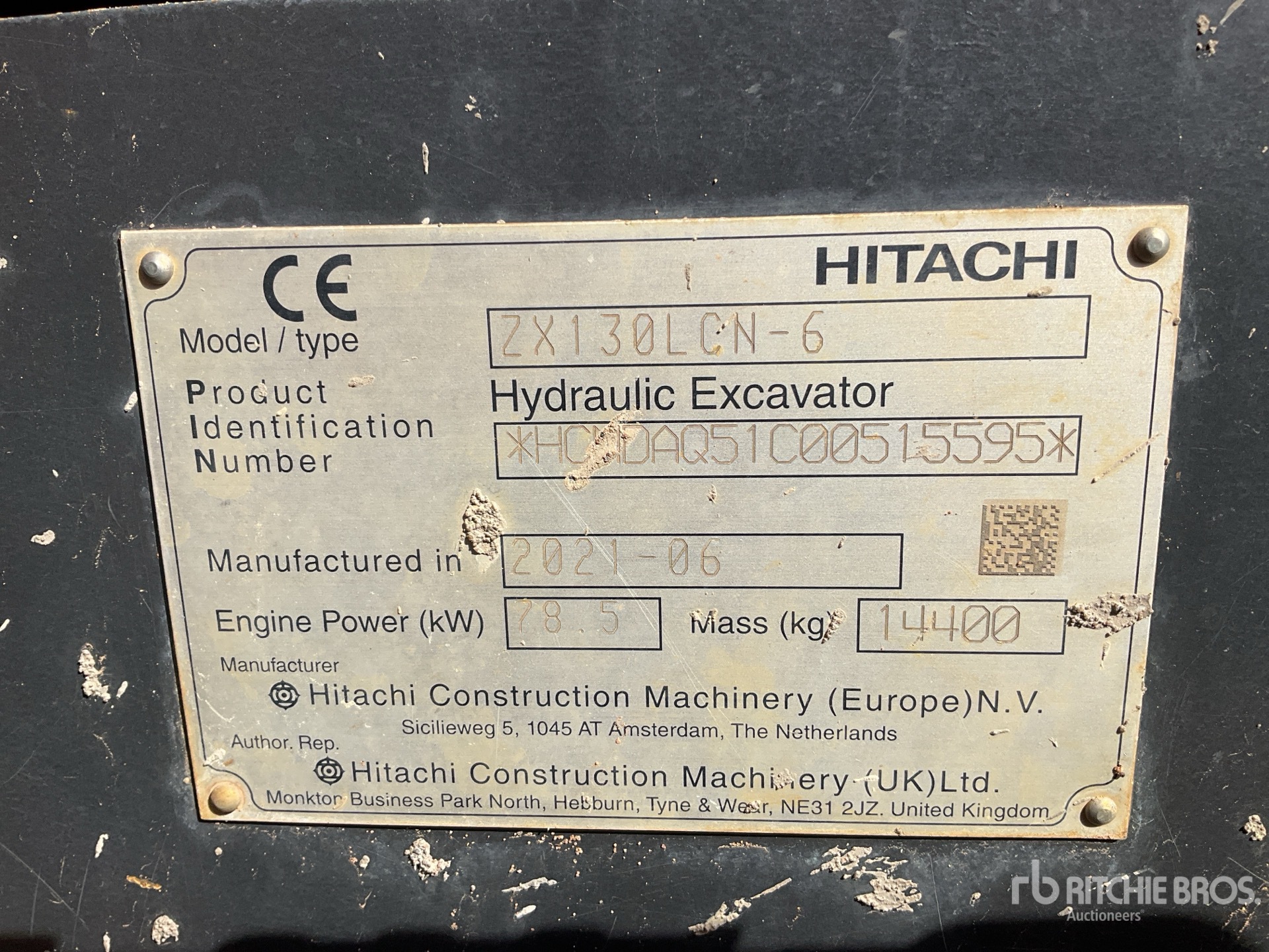 2021 Hitachi ZX130LCN