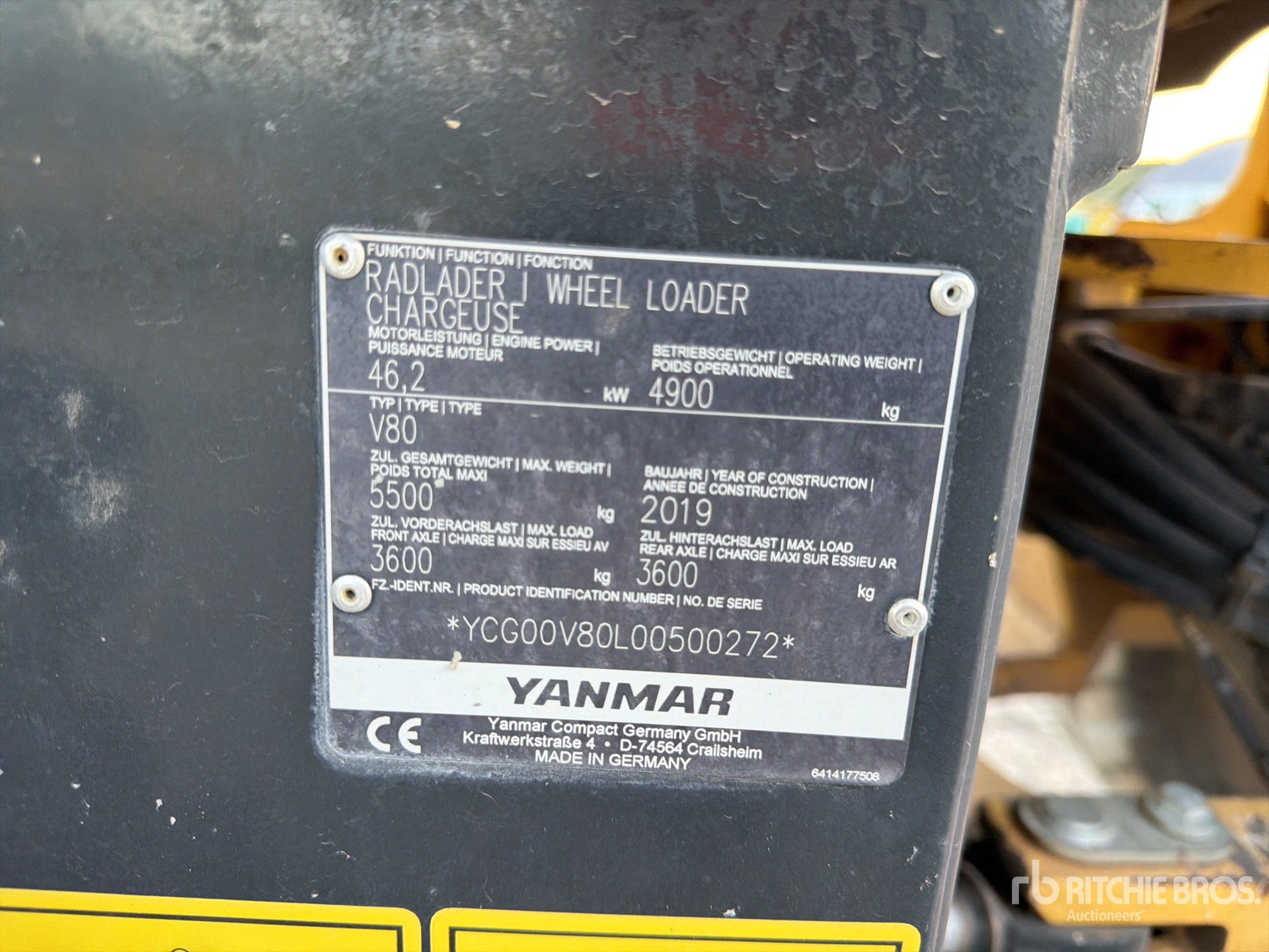 2019 Yanmar V80