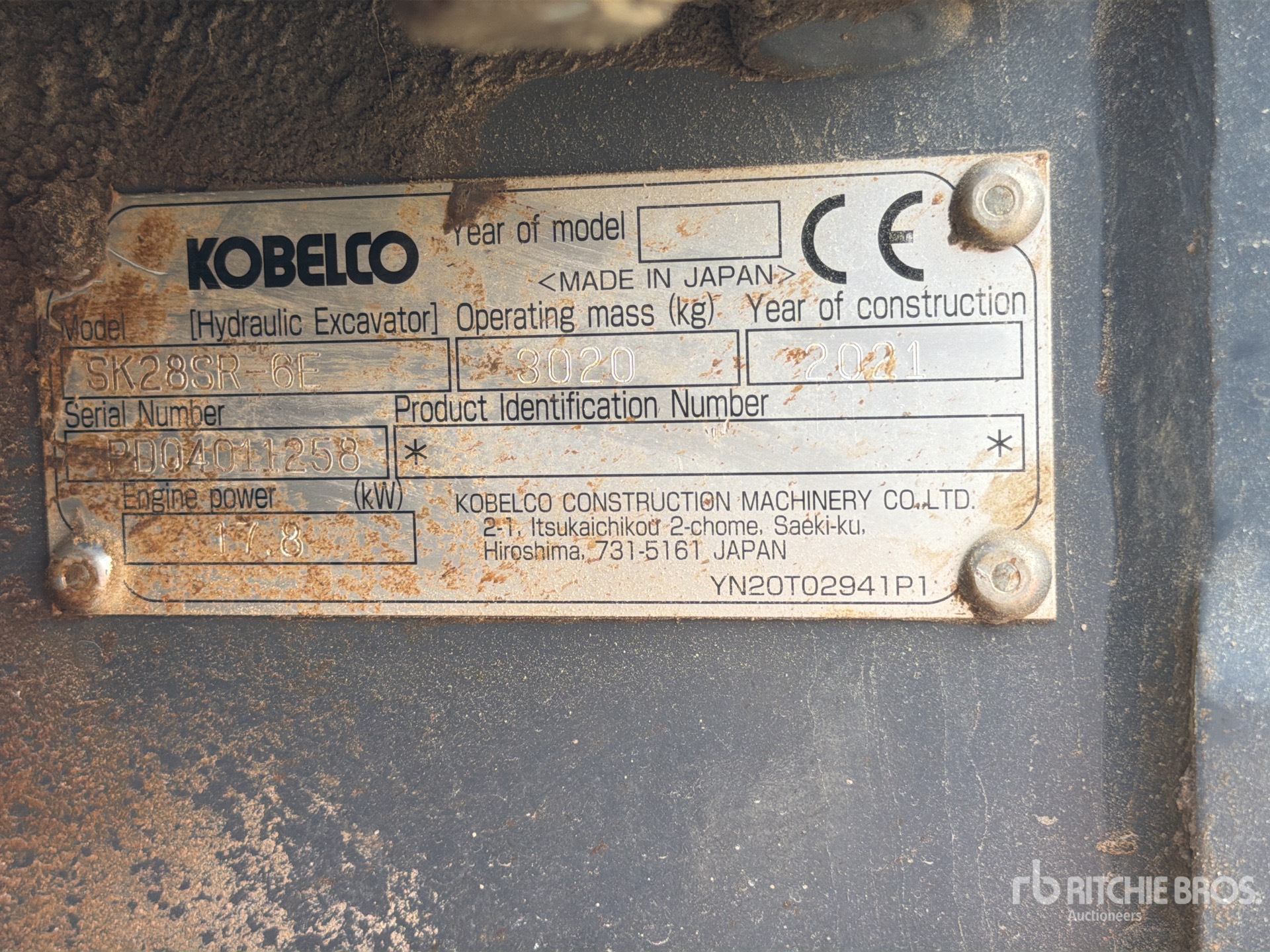 2021 Kobelco SK28SR-6E