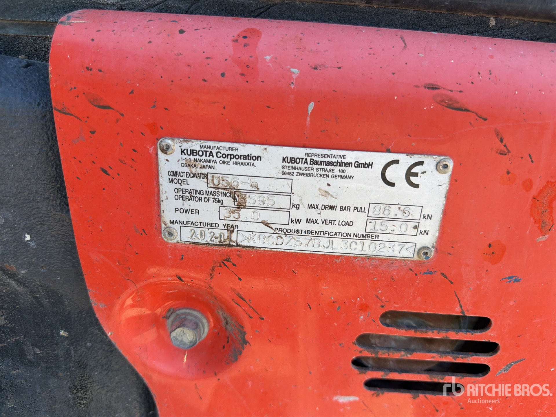 2020 Kubota U56-5