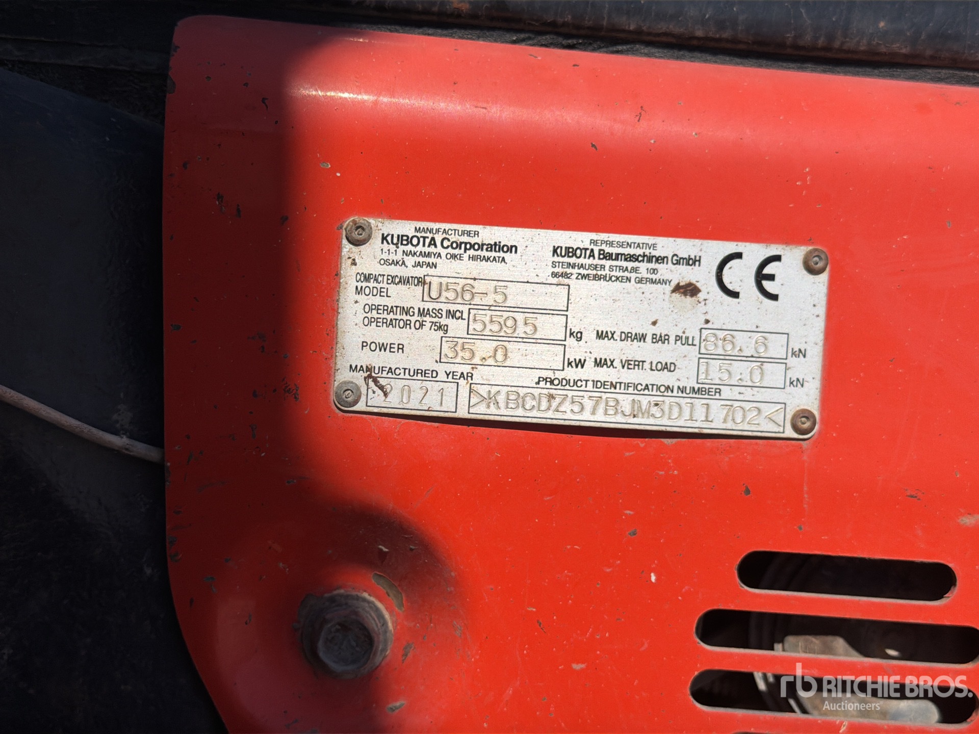 2021 Kubota U56-5