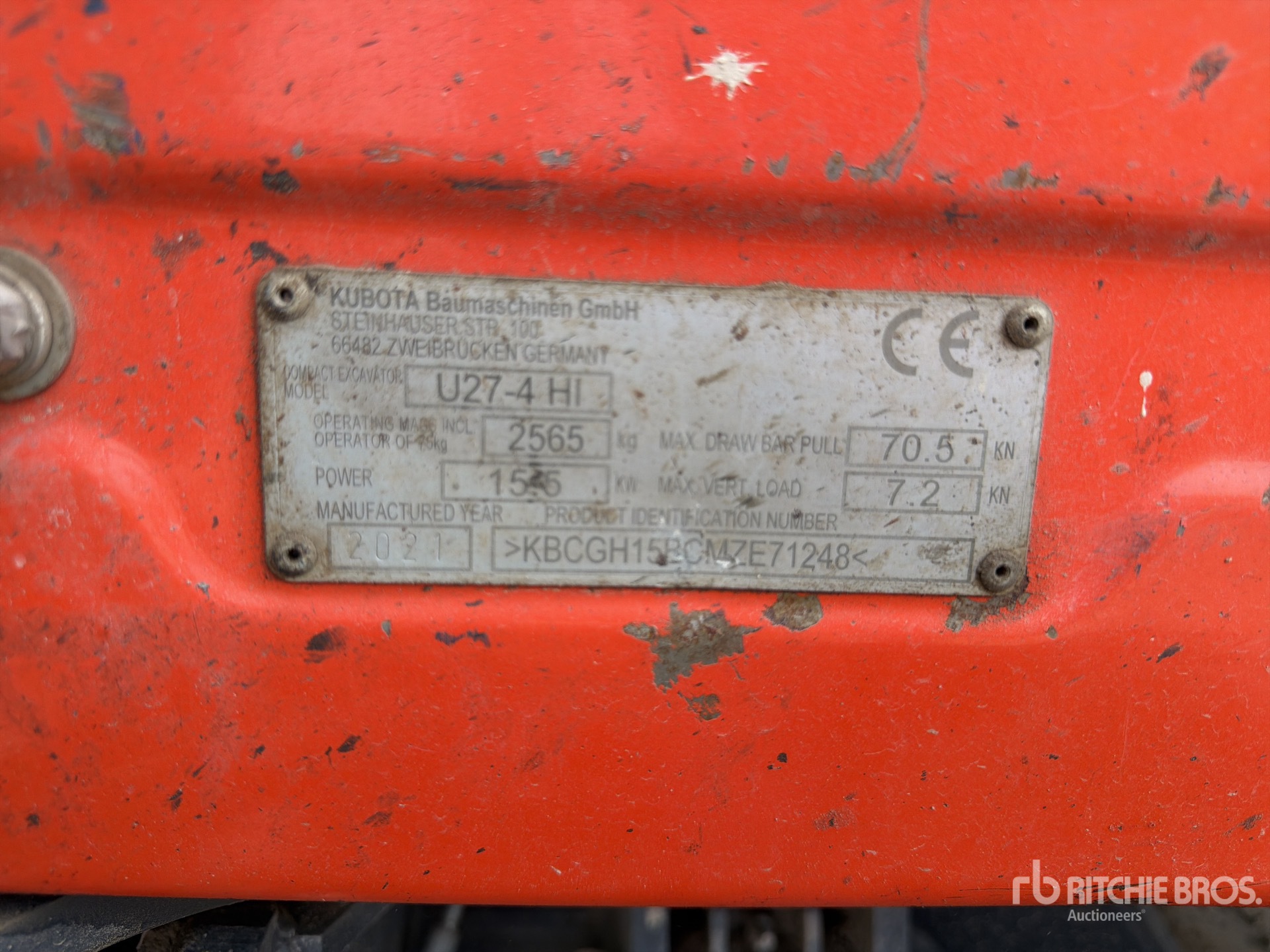 2021 Kubota U27-4HI