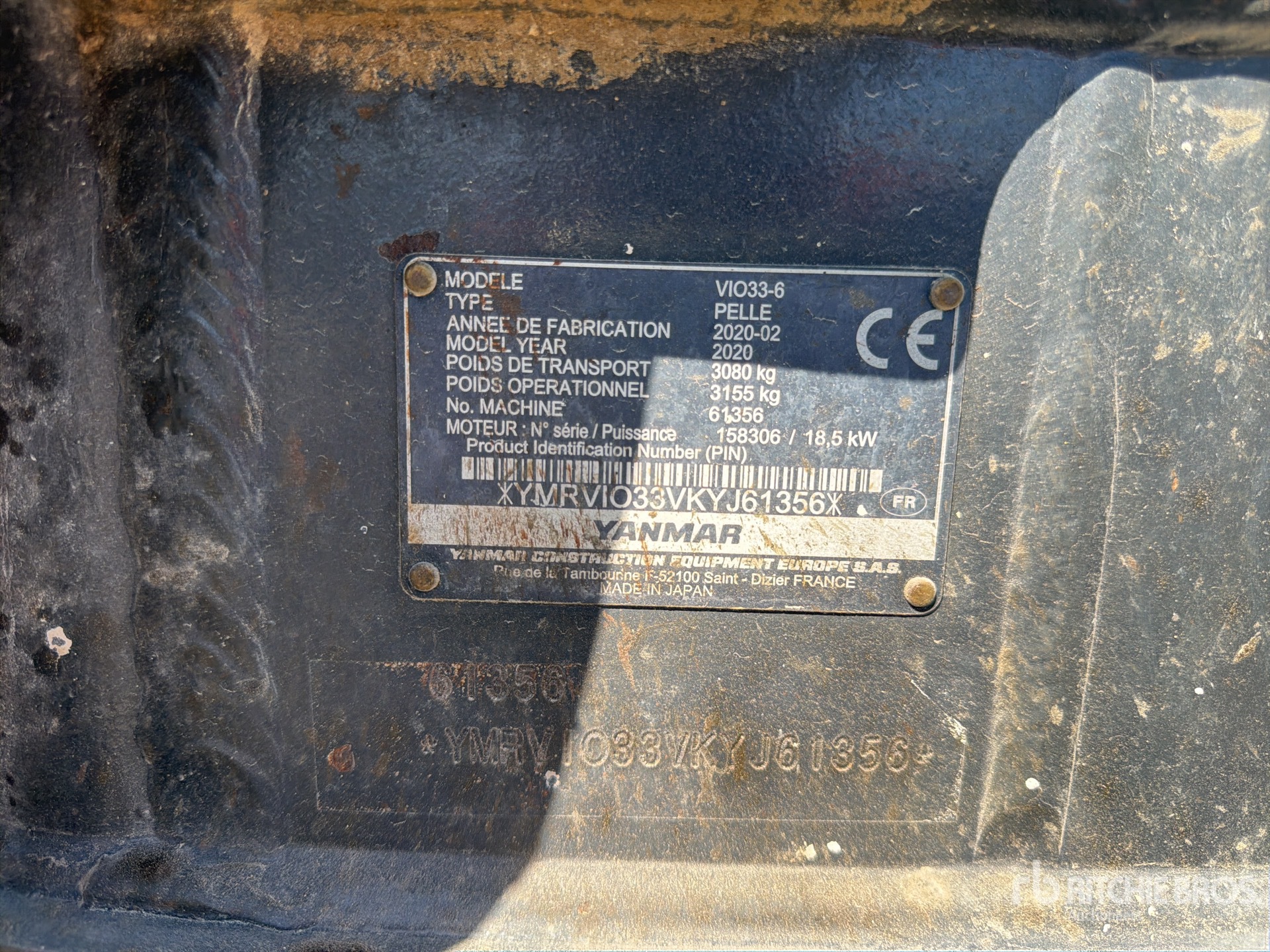 2020 Yanmar VIO33-6