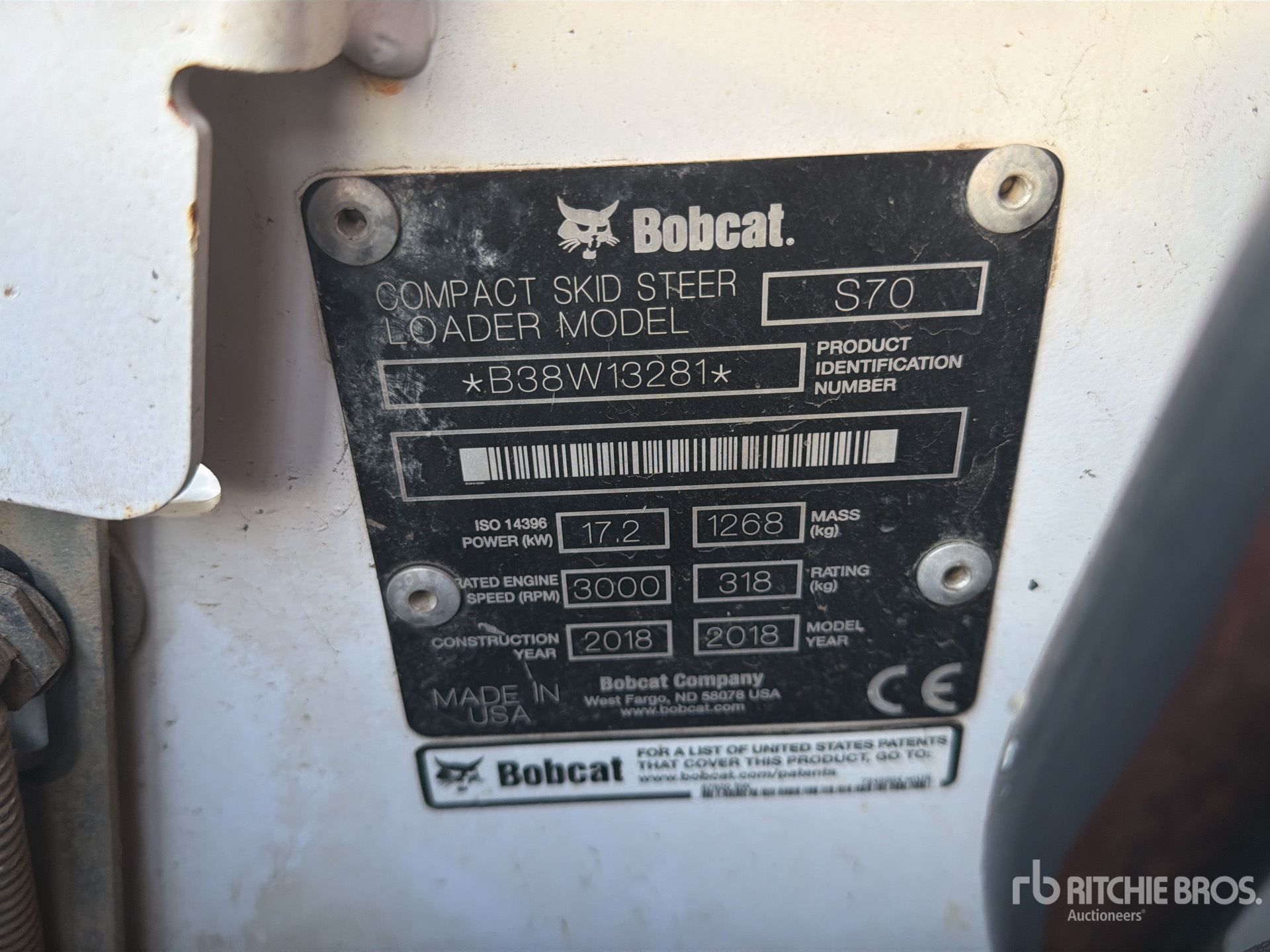 2018 Bobcat S70