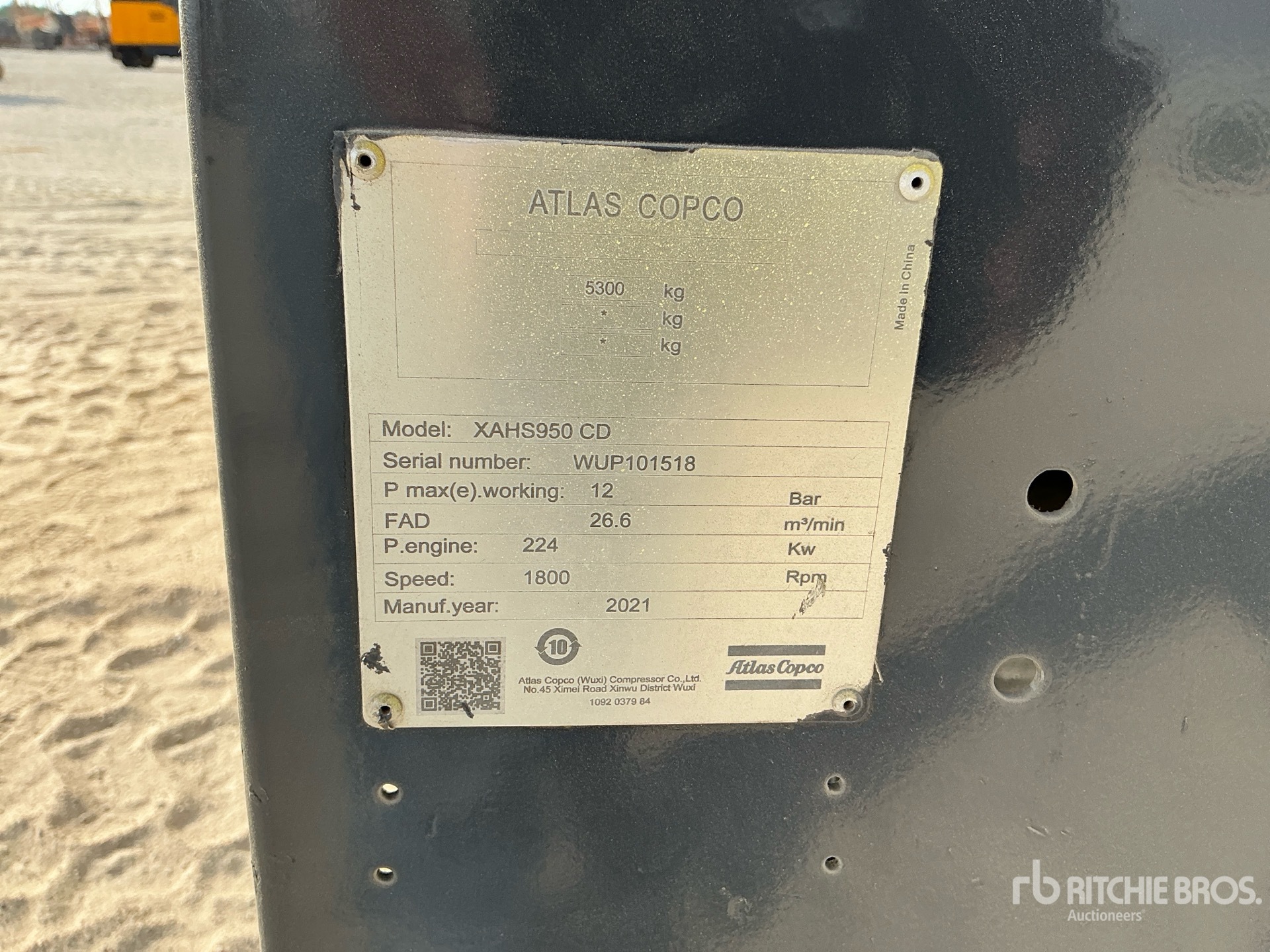 2021 Atlas Copco XAHS950CD
