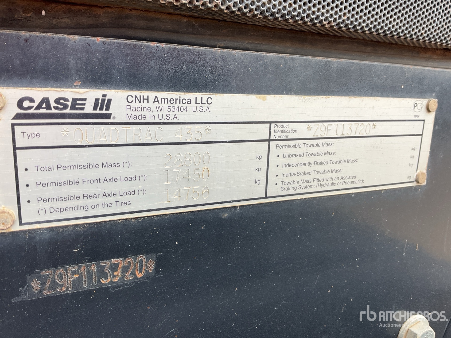 2009 Case Ih 435 QUADTRAC
