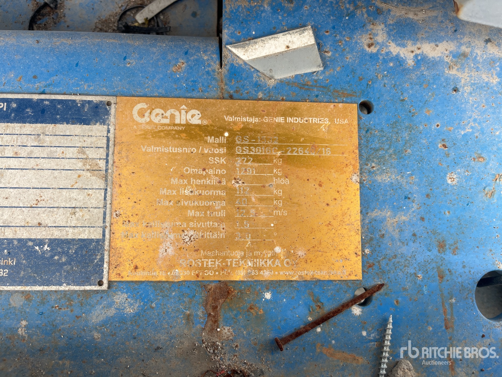 2016 Genie GS-1532