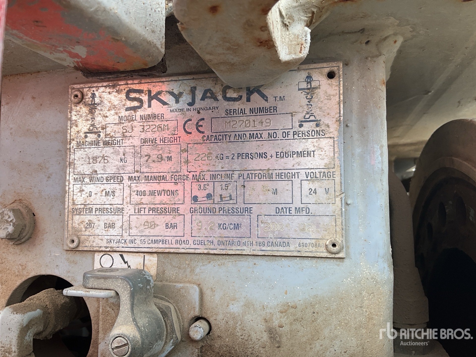 2004 Skyjack SJ 3226M