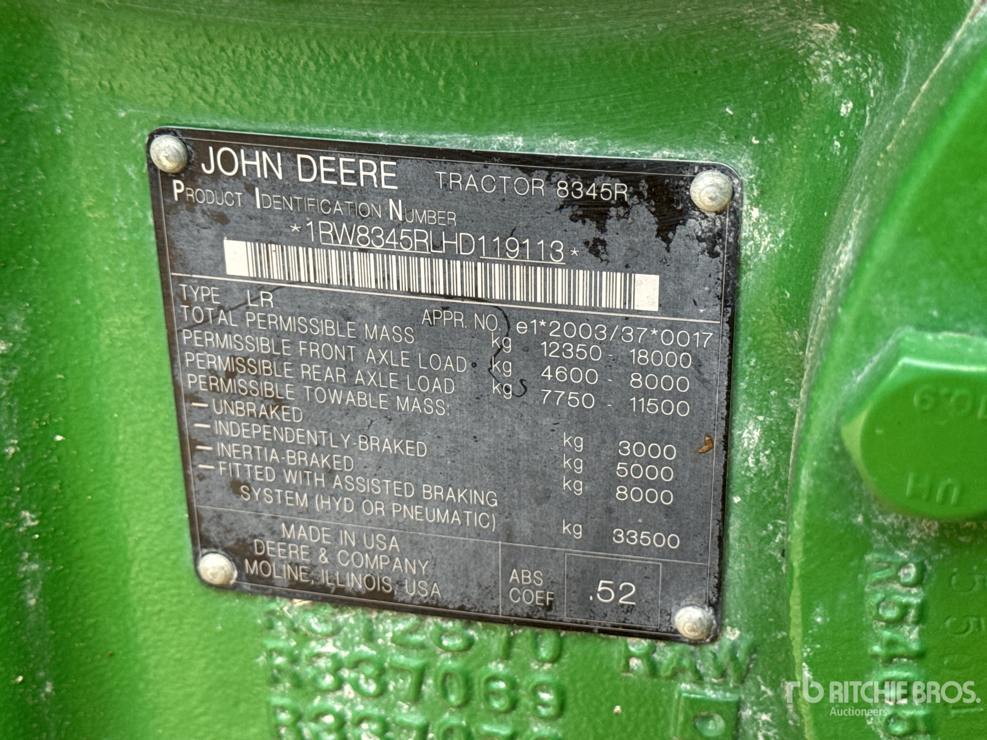 2017 John Deere 8345R