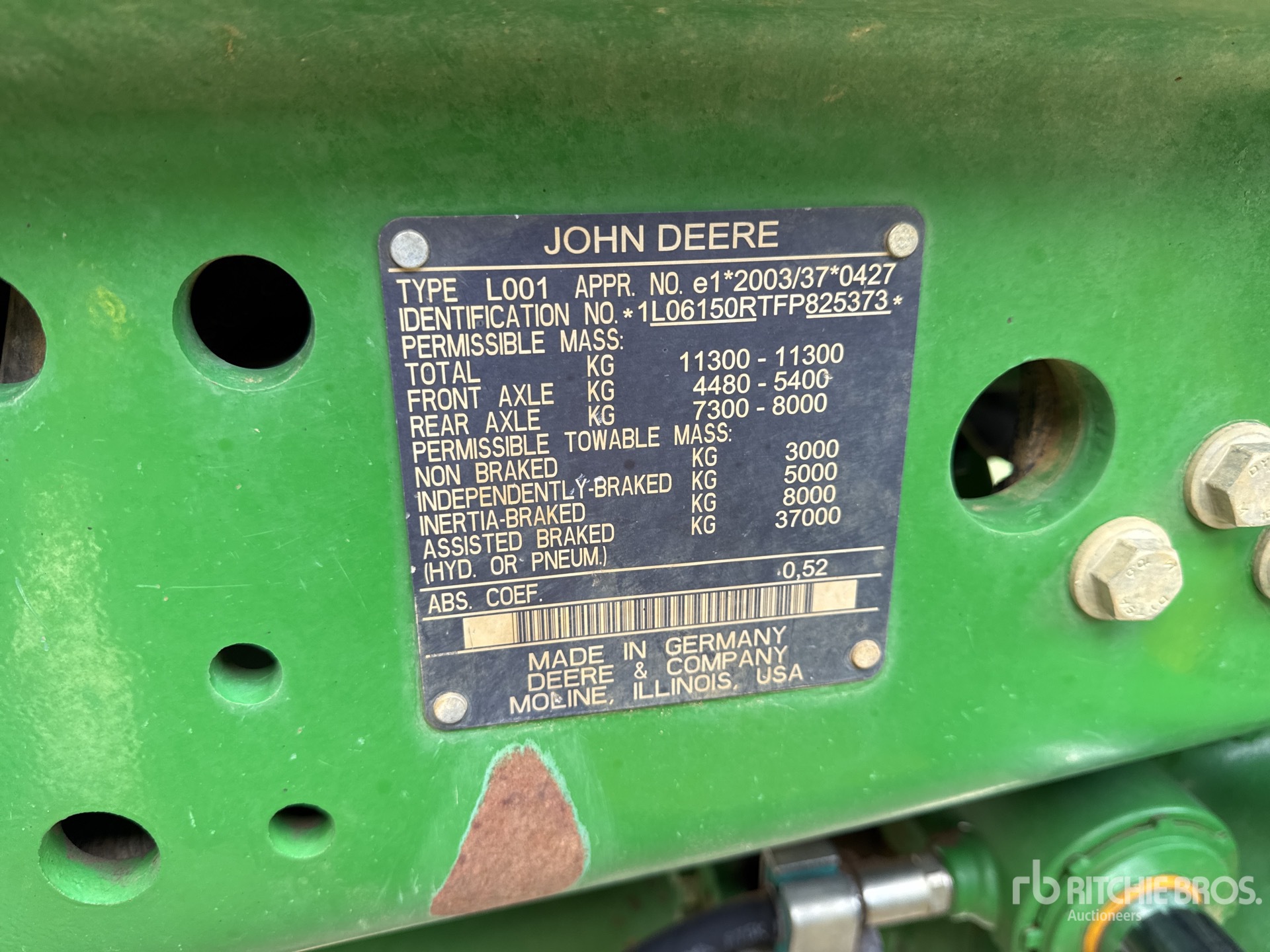 2015 John Deere 6150R