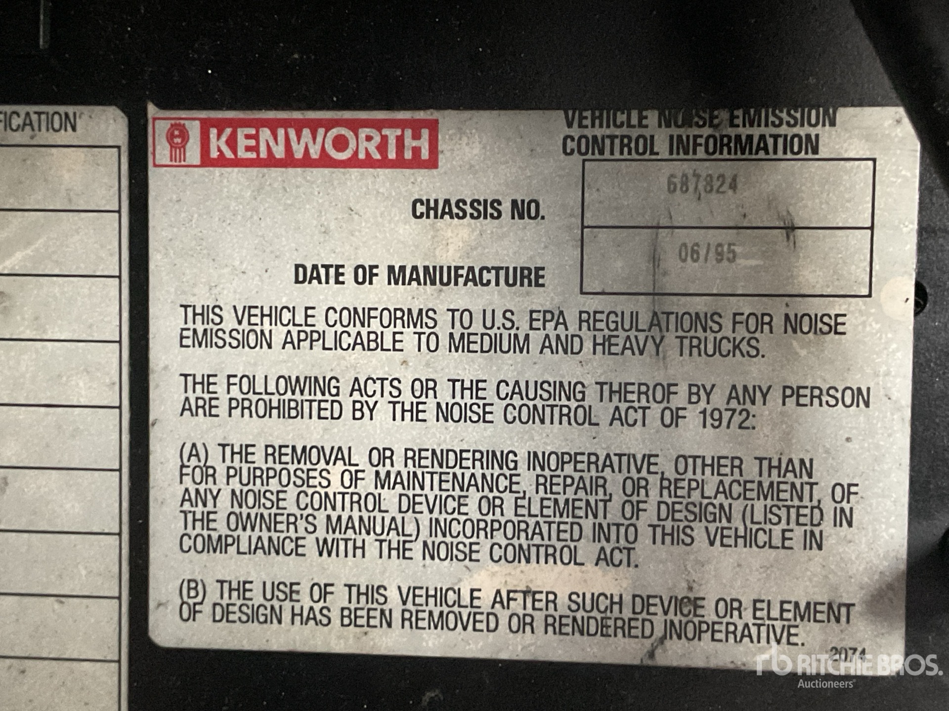 1995 Kenworth T800
