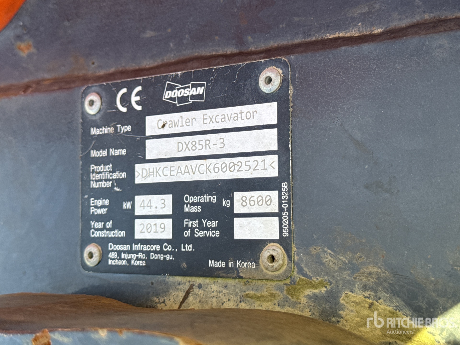 2019 Doosan DX85R-3