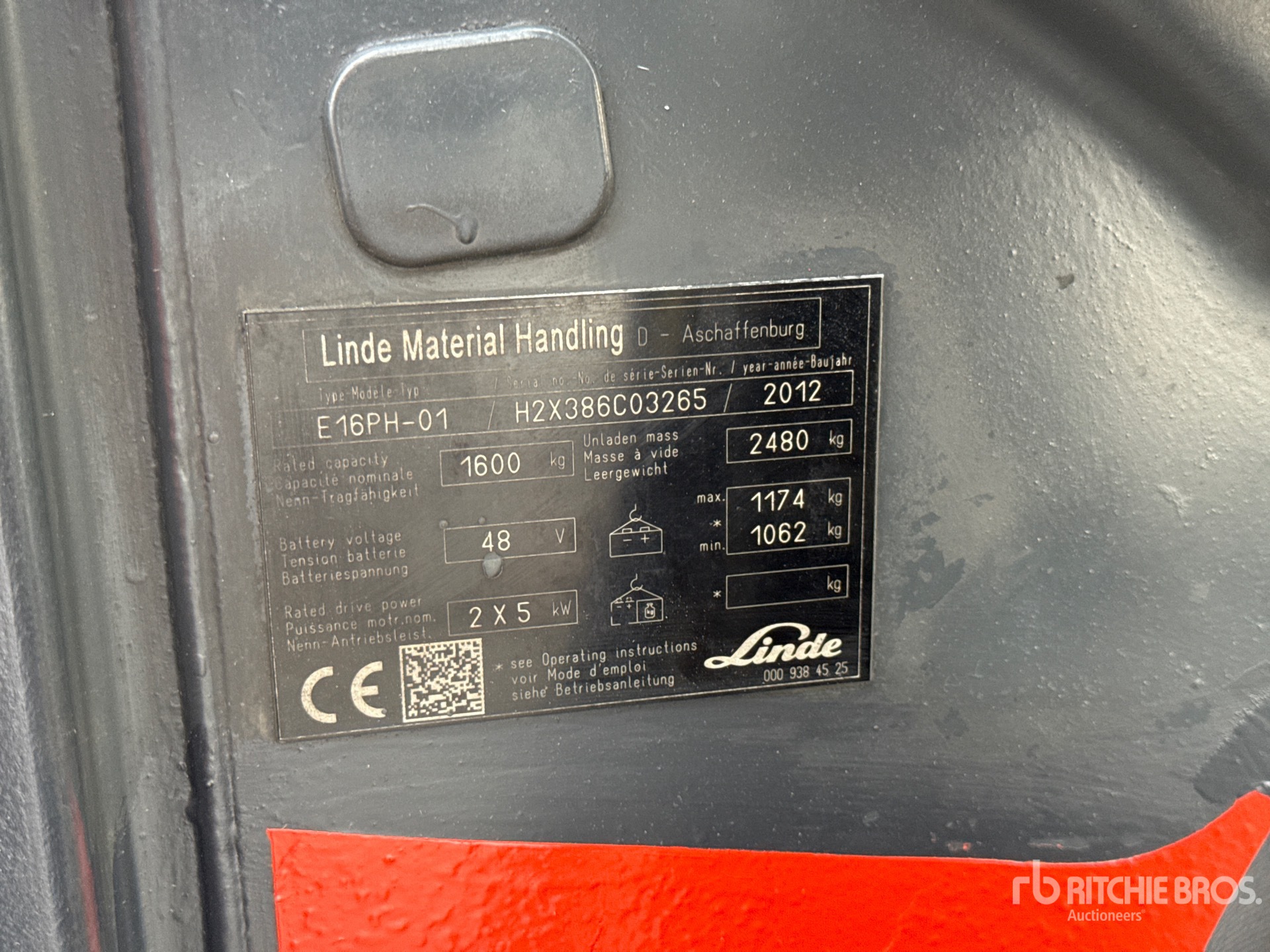 2012 Linde E16PH-01