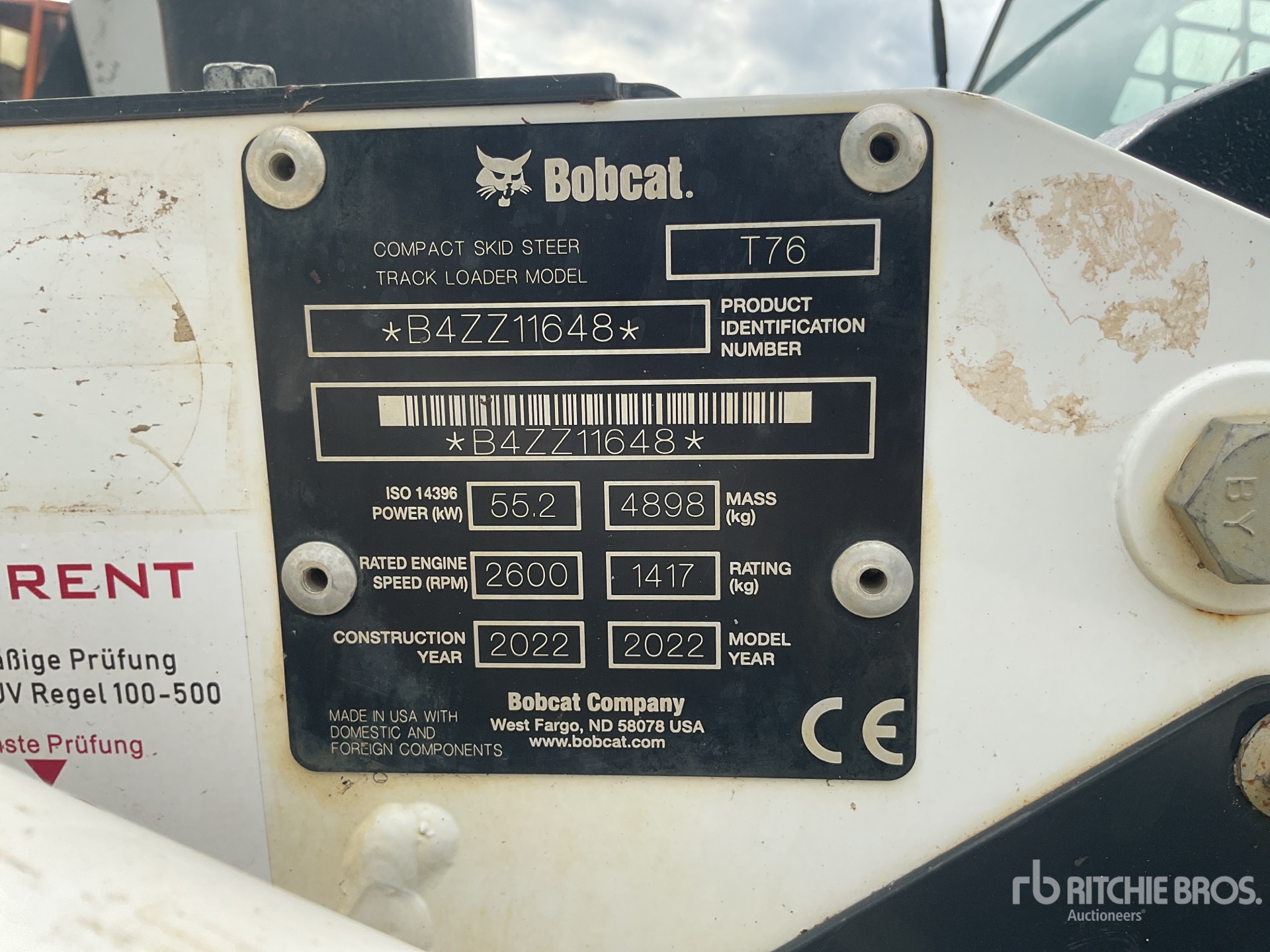 Photo of 2022 Bobcat T76
