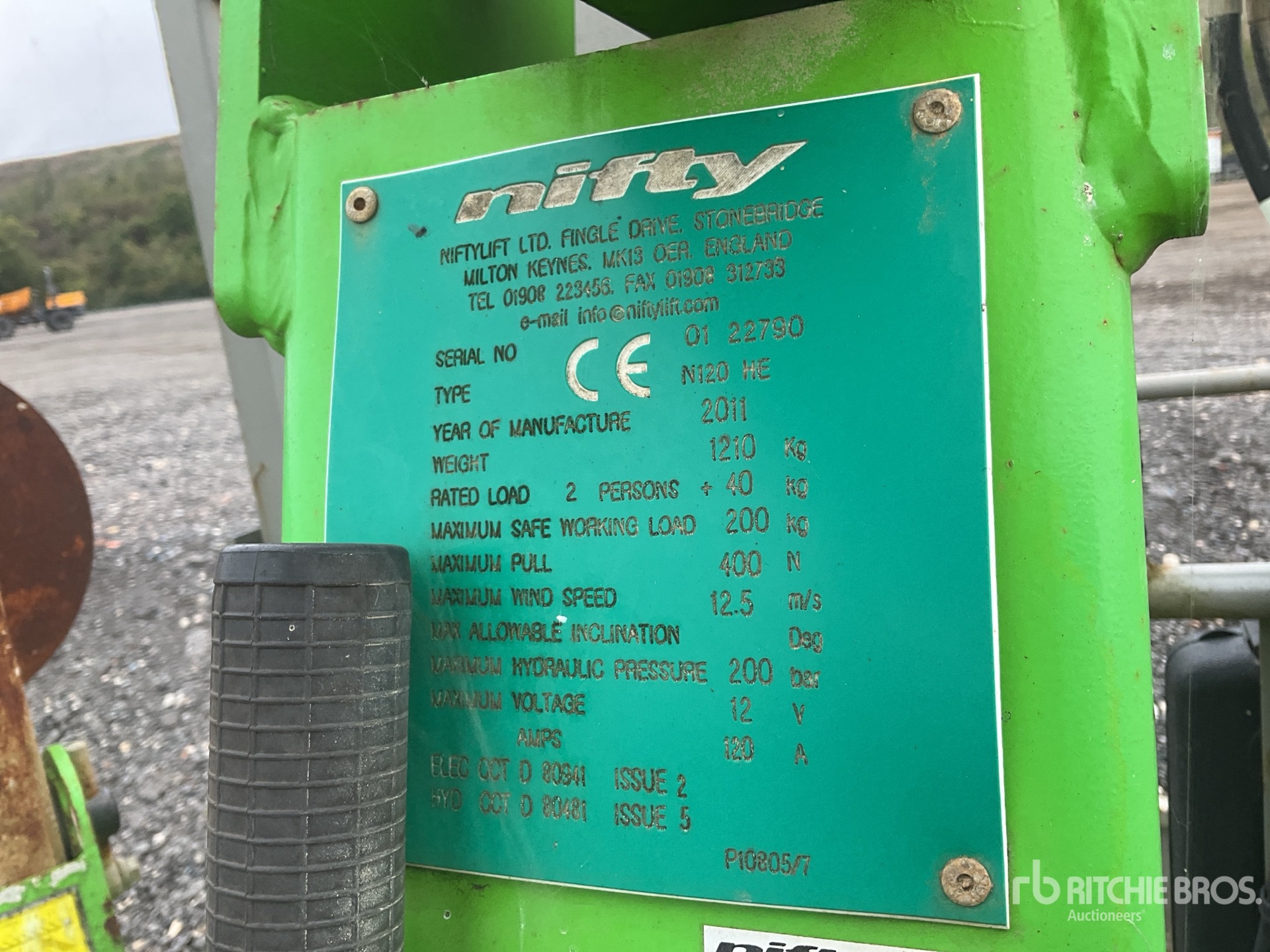 2011 Niftylift N120HE