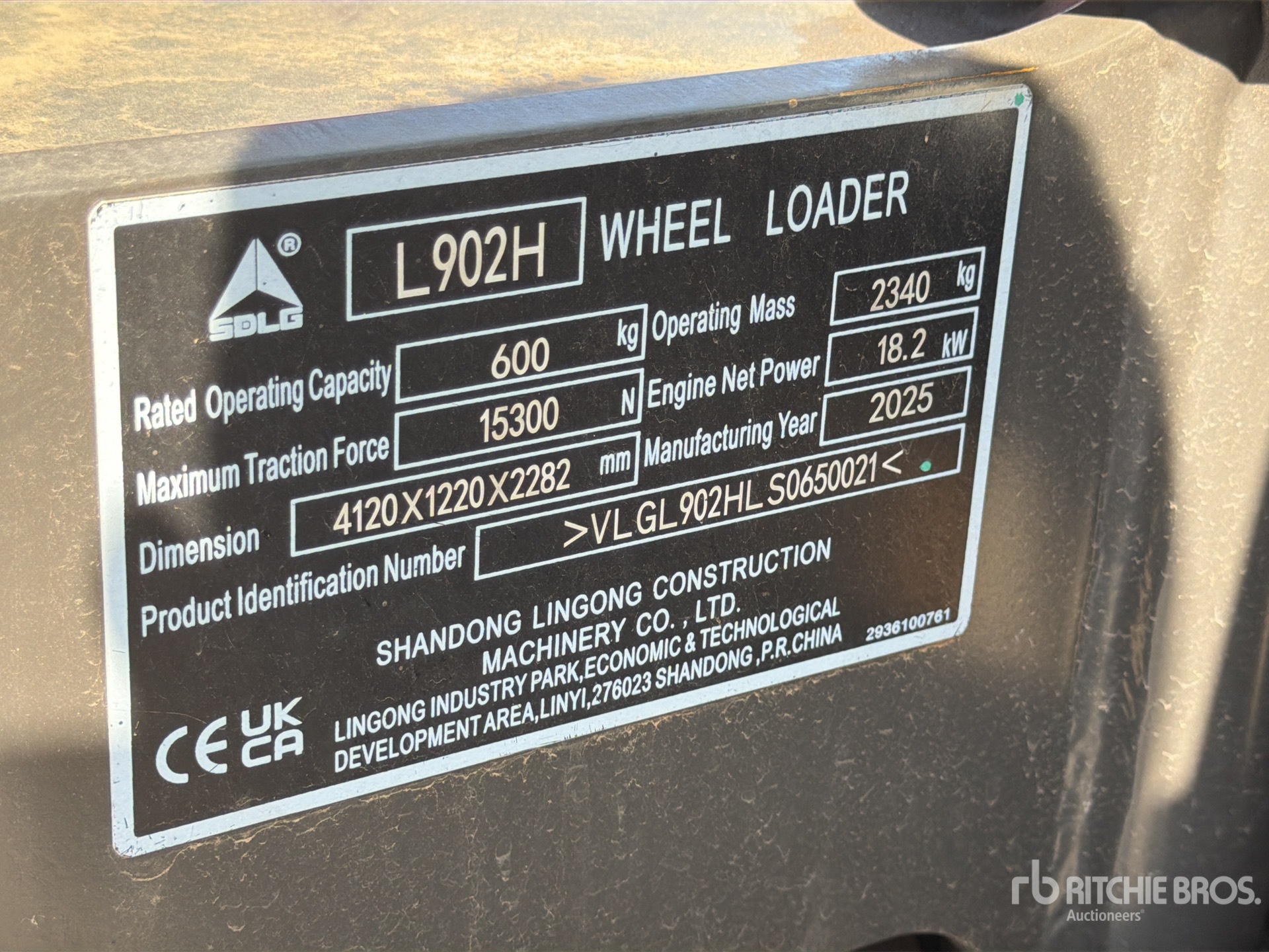 2025 Sdlg L902H