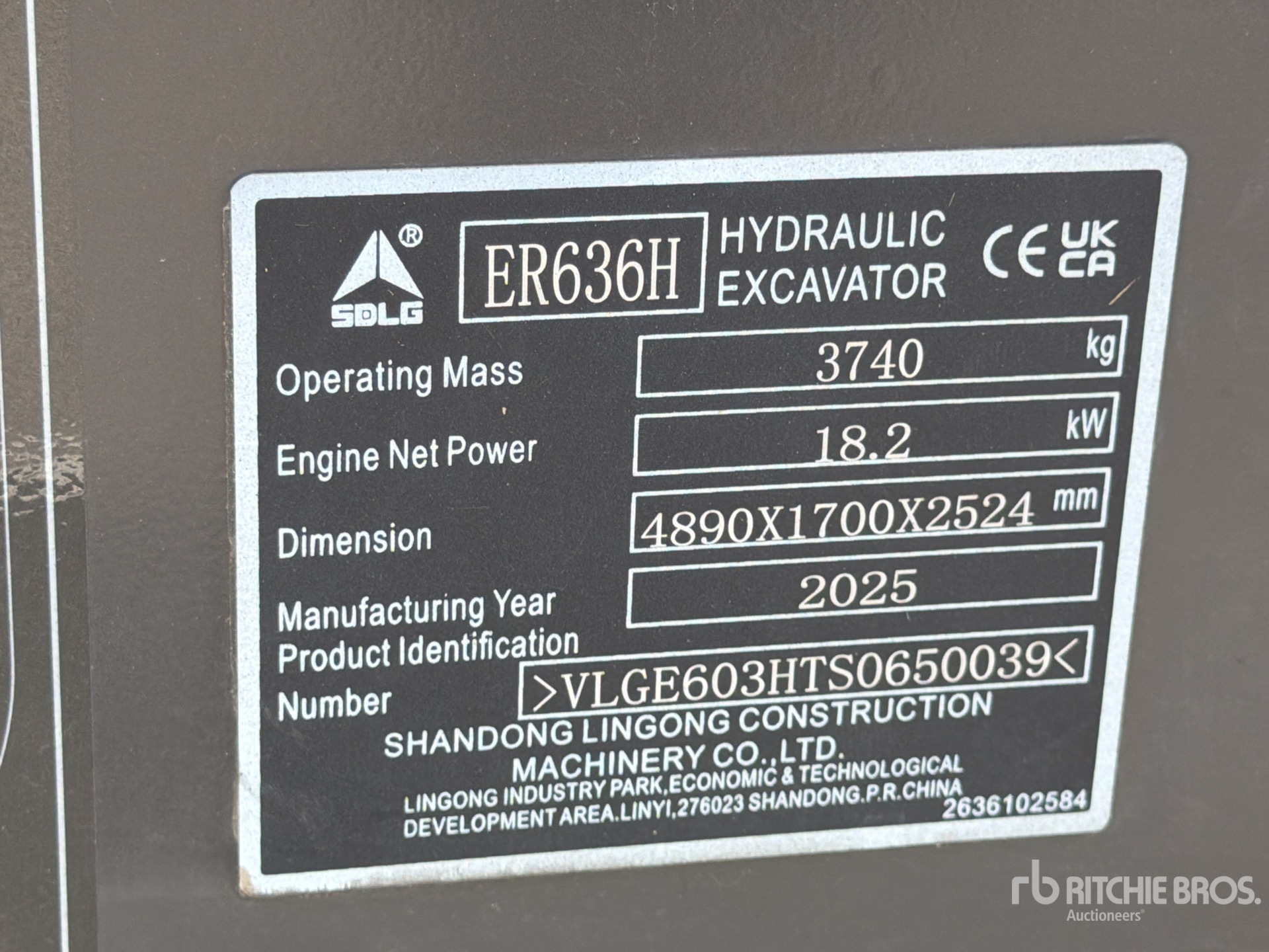 2025 Sdlg ER636H