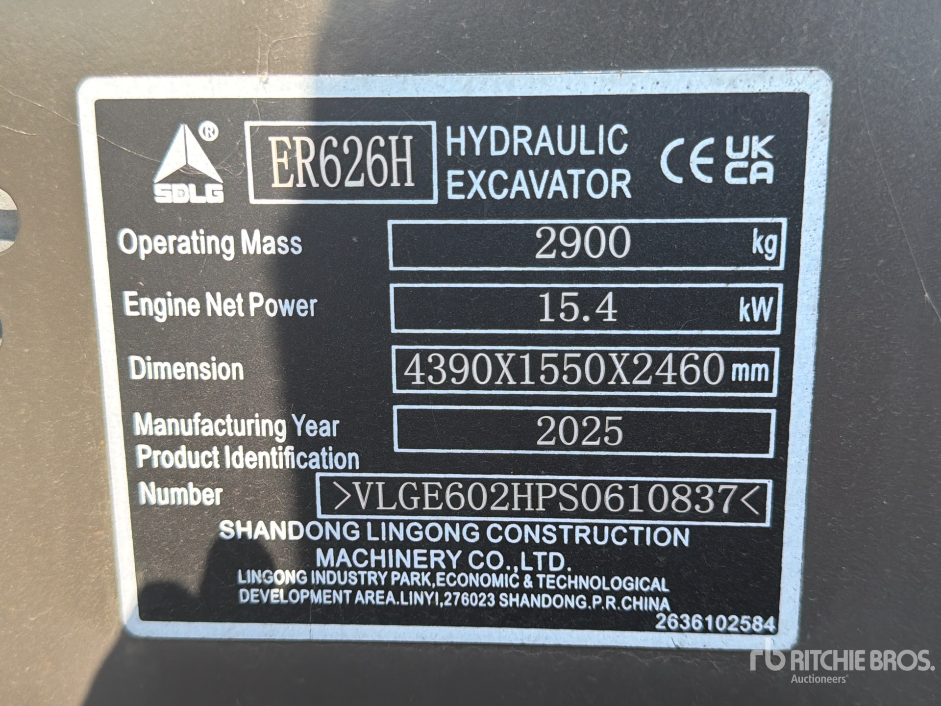 2025 Sdlg ER626H