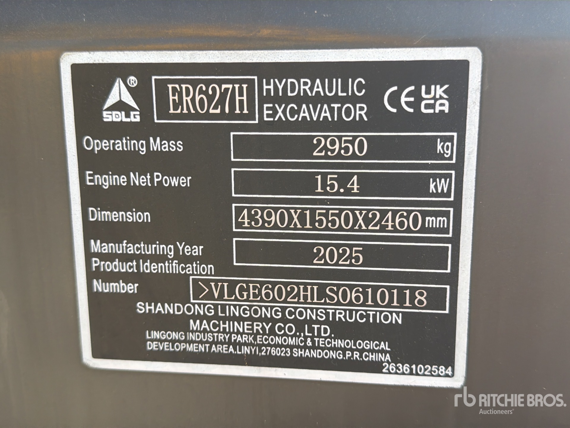 2025 Sdlg ER627H