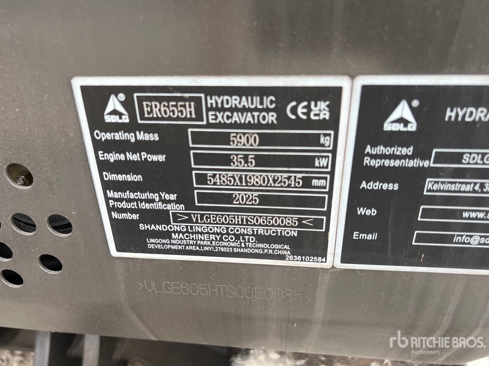 2025 Sdlg ER655H
