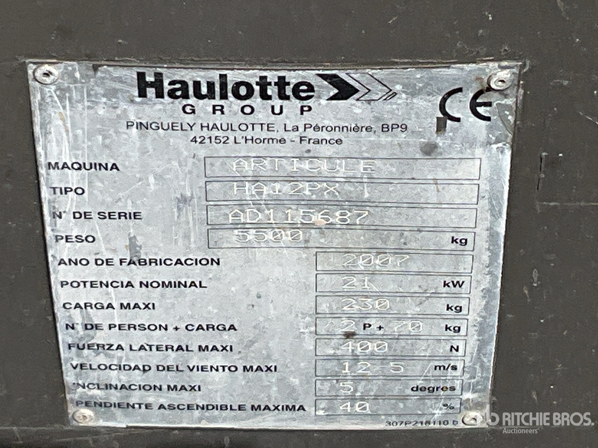 Haulotte HA12PX