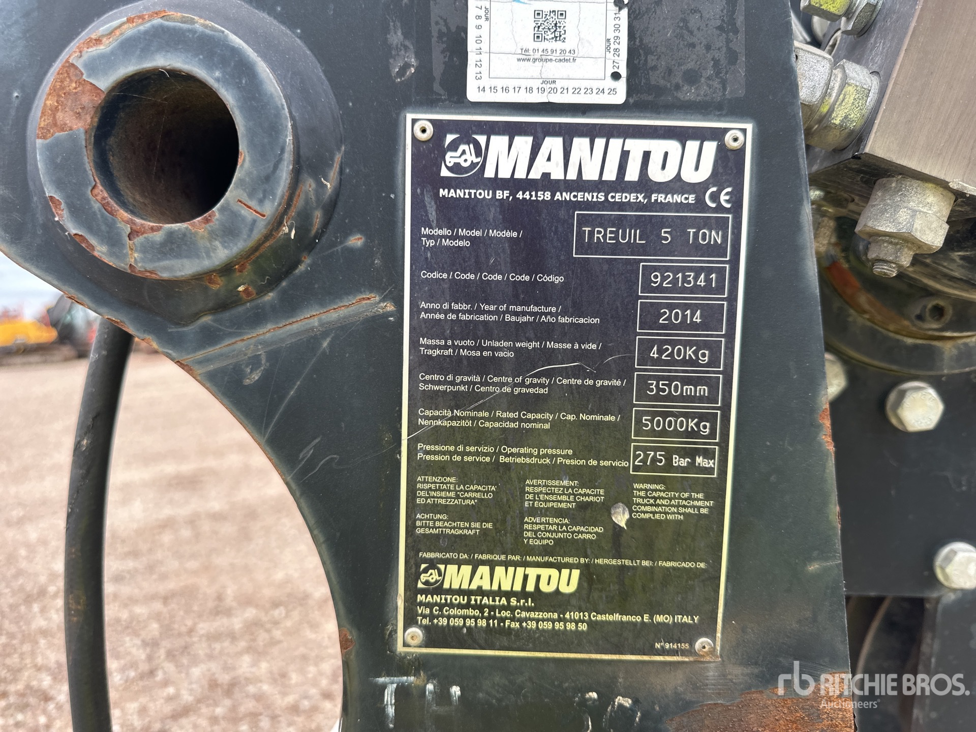 2014 Manitou 5 TON