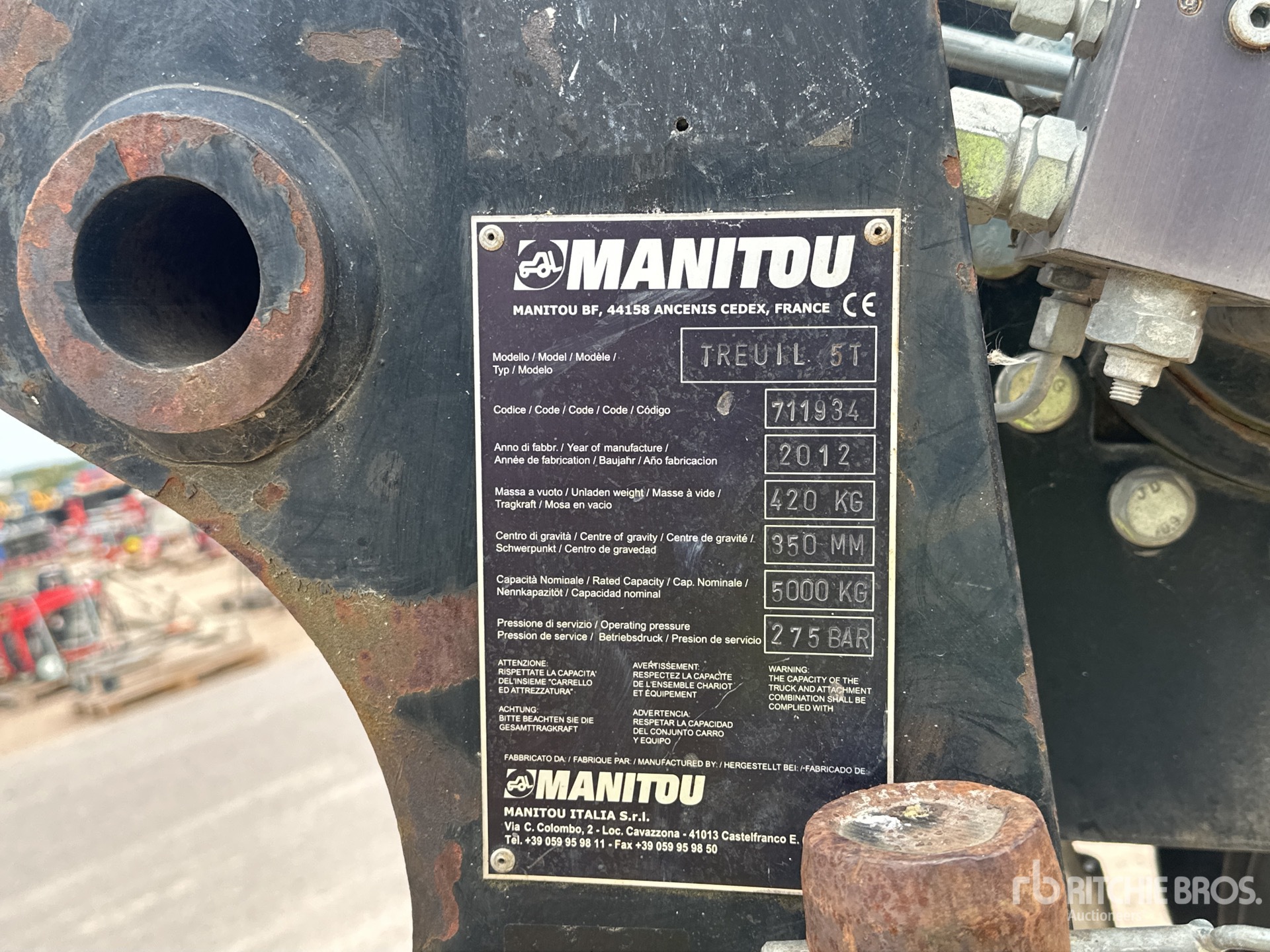 2012 Manitou 5 TON