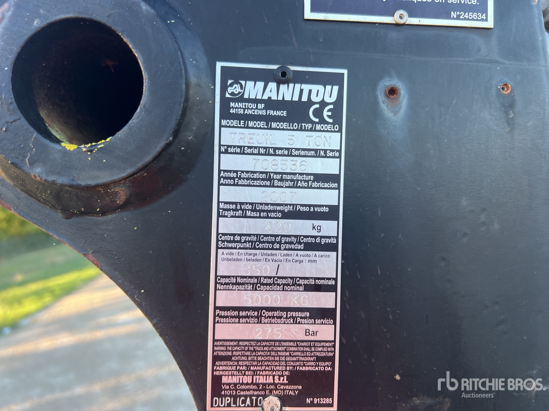 2007 Manitou 5 TON